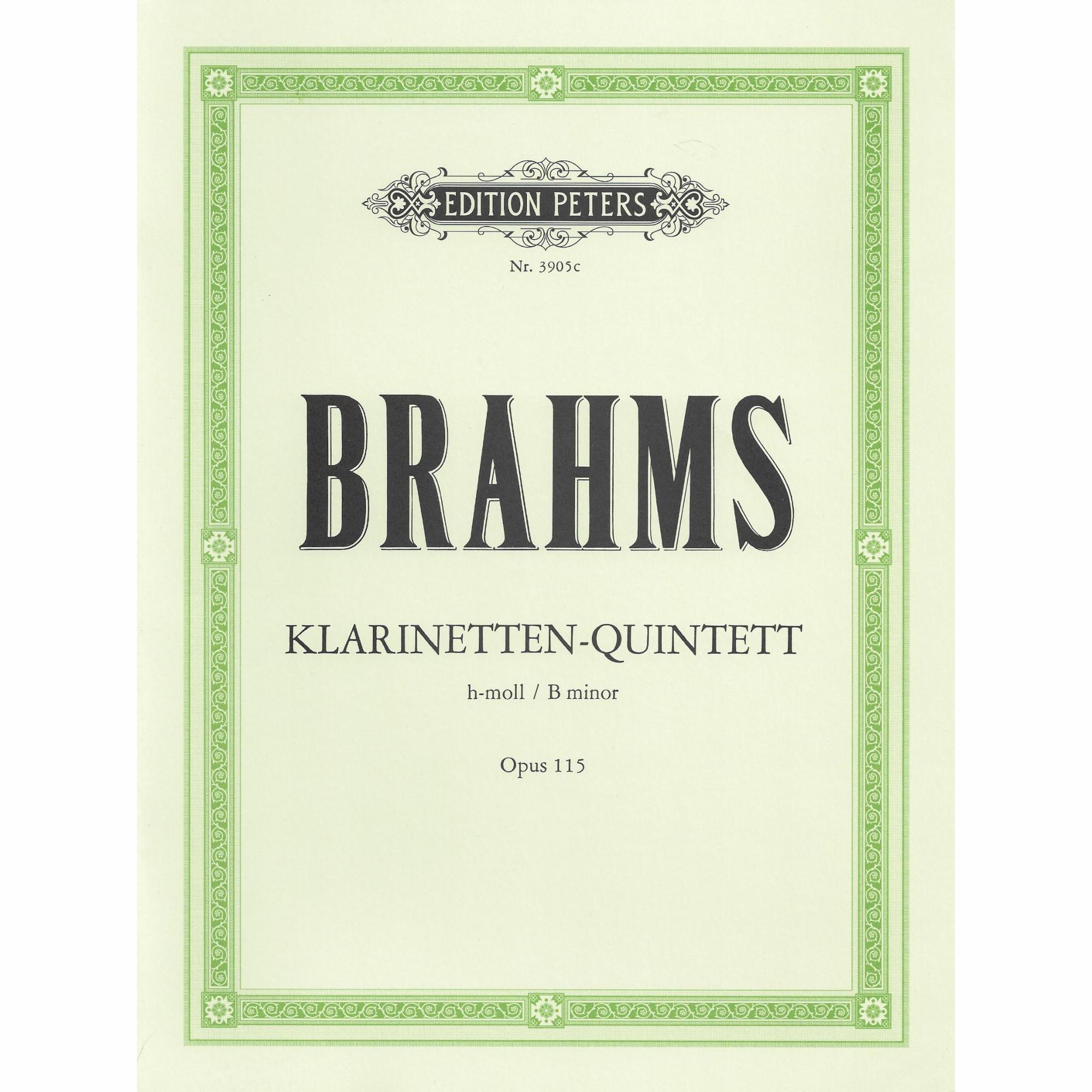Brahms -- Clarinet Quintet in B Minor, Op. 115