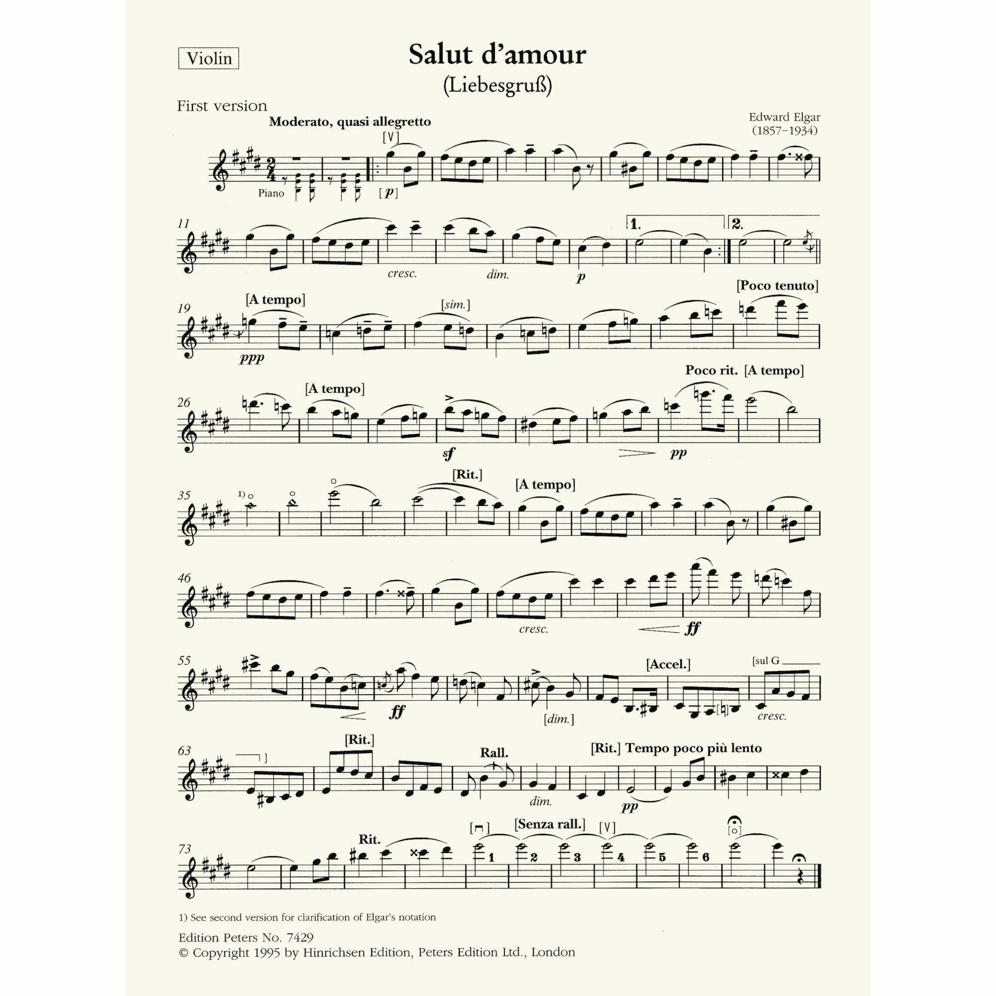 Sample: Violin Part