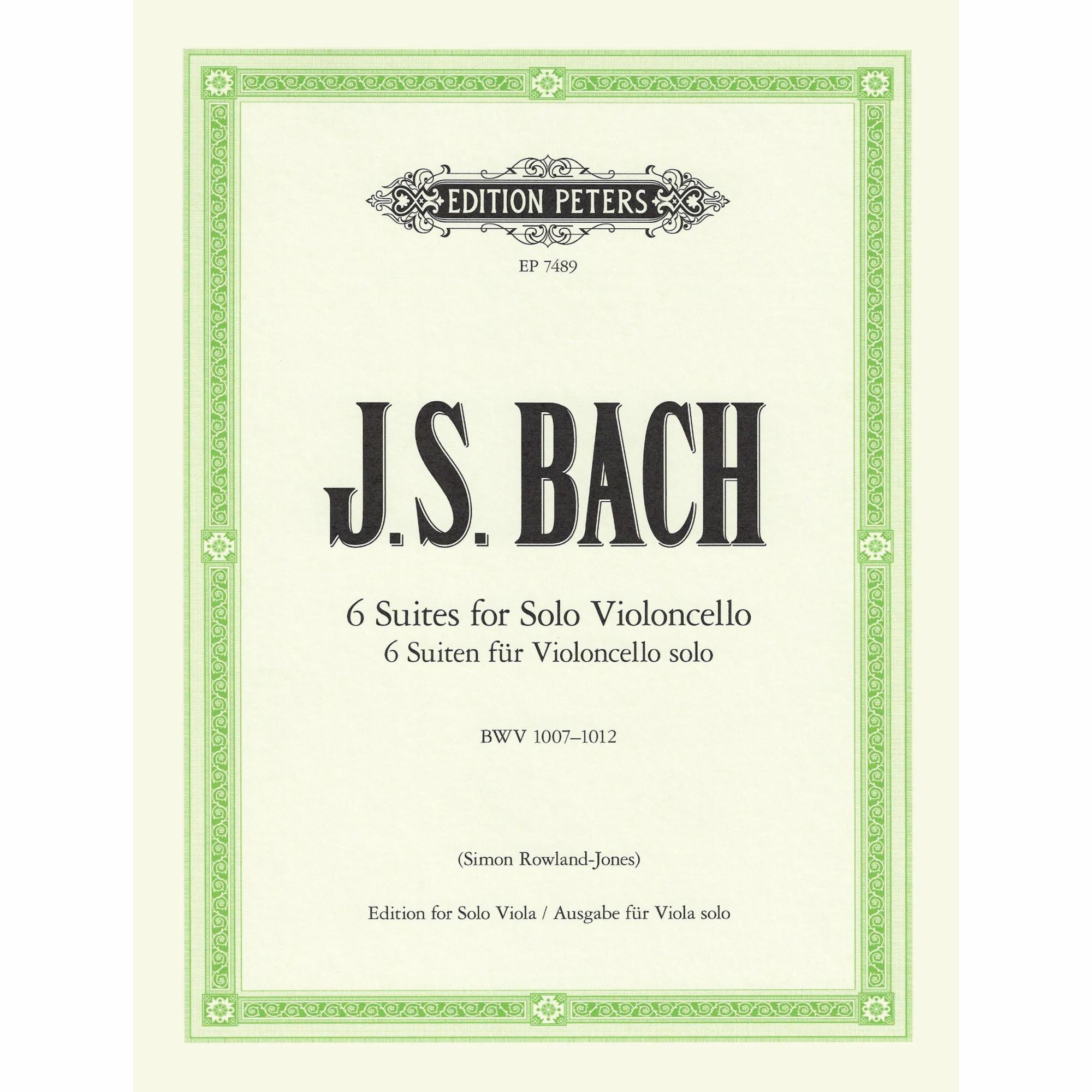 Bach -- 6 Suites, BWV 1007-1012 for Solo Viola