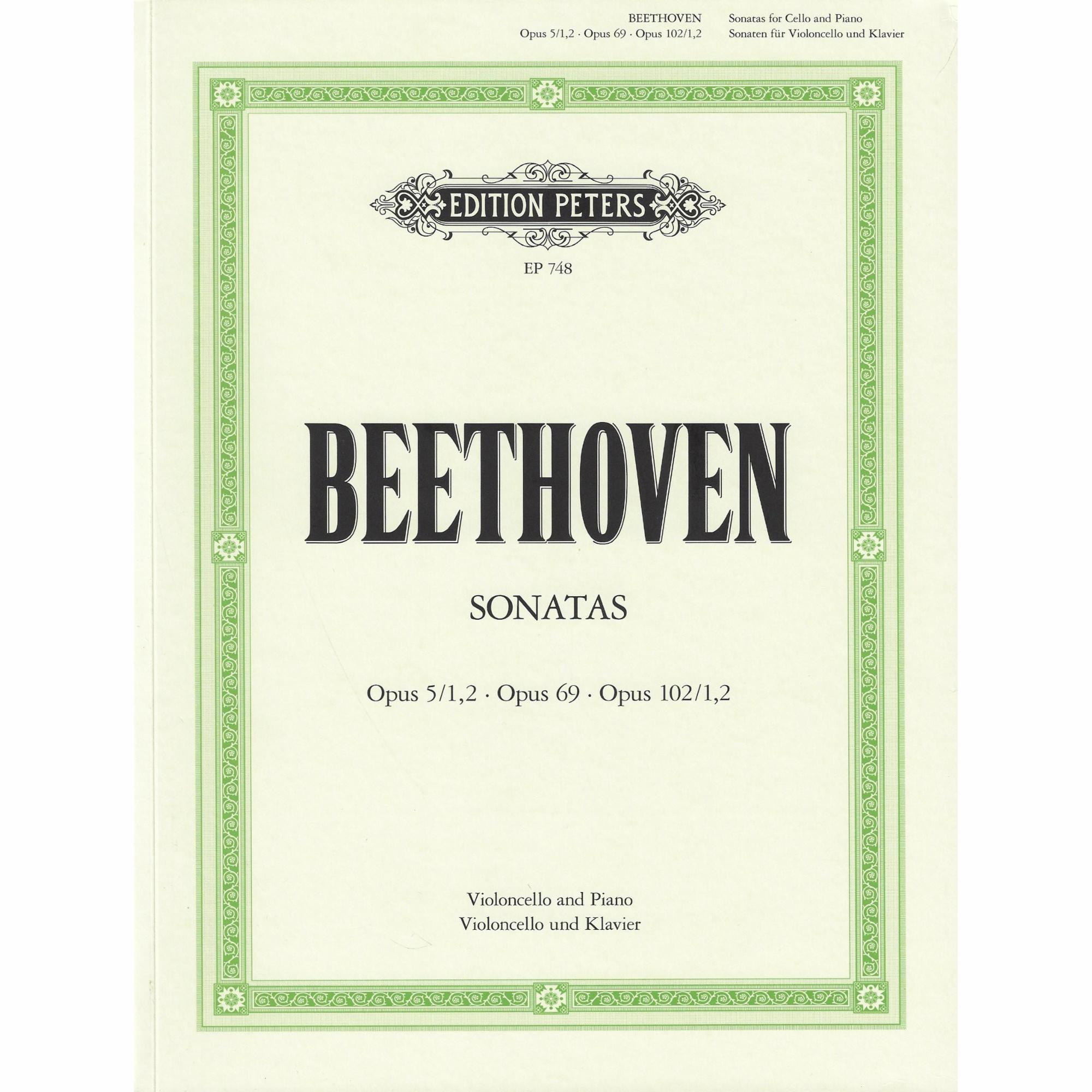 Beethoven -- Sonatas for Cello and Piano