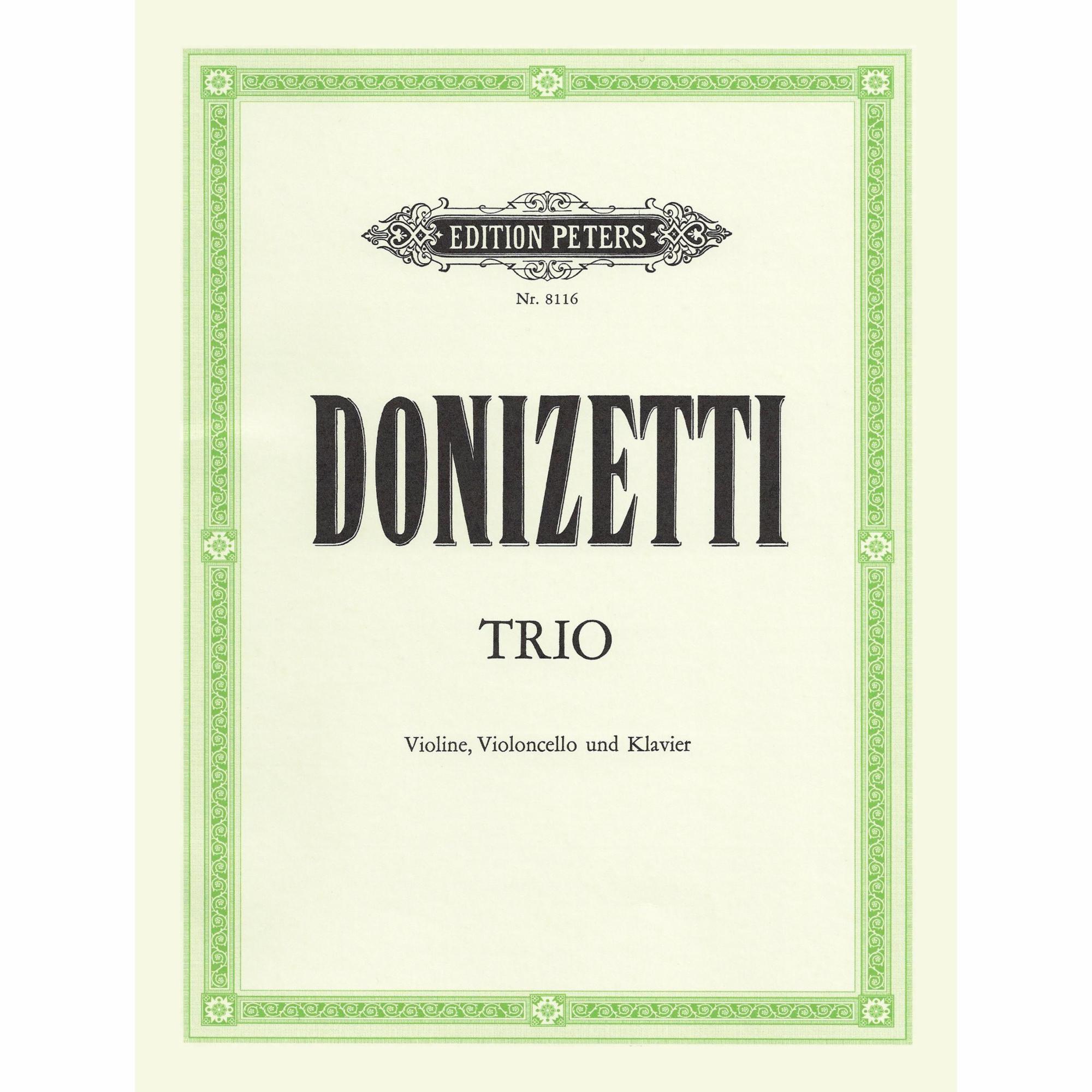 Donizetti -- Piano Trio