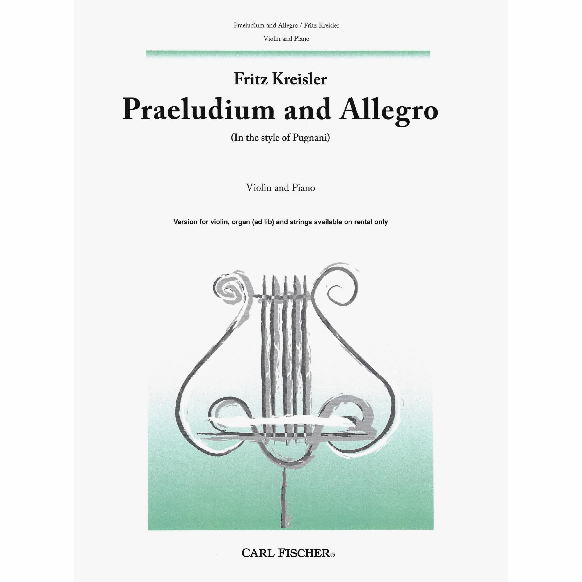 Kreisler -- Praeludium and Allegro for Violin and Piano