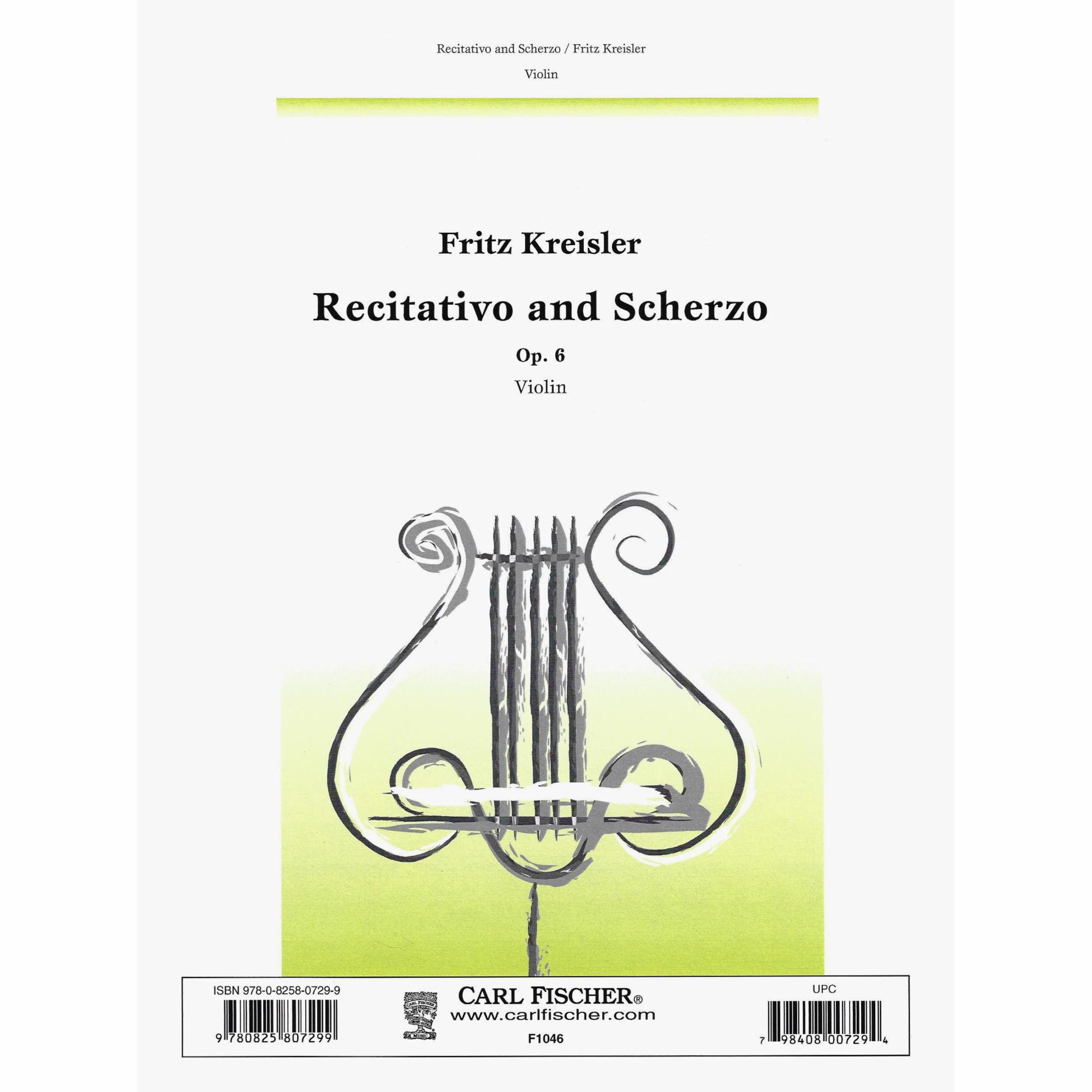 Kreisler -- Recitativo and Scherzo, Op. 6 for Solo Violin