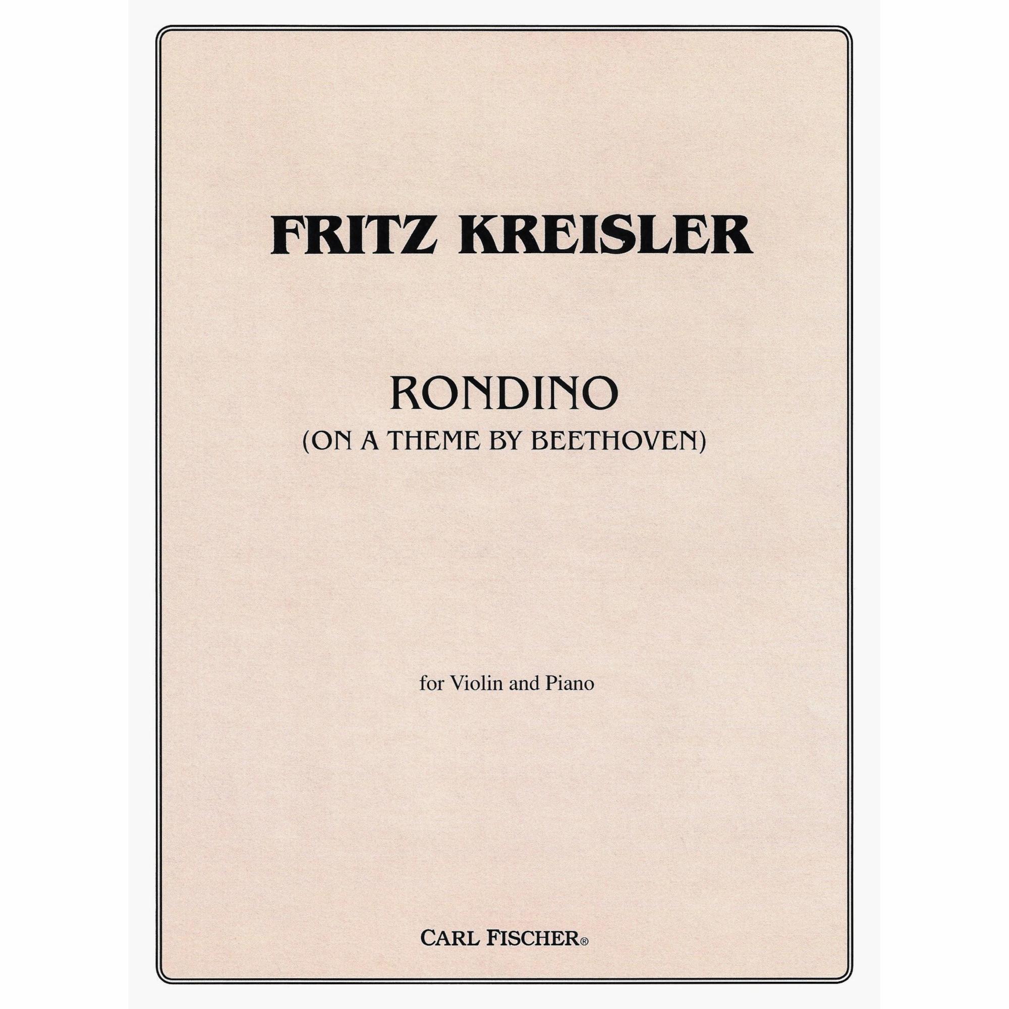 Kreisler -- Rondino on a Theme by Beethoven for Violin and Piano