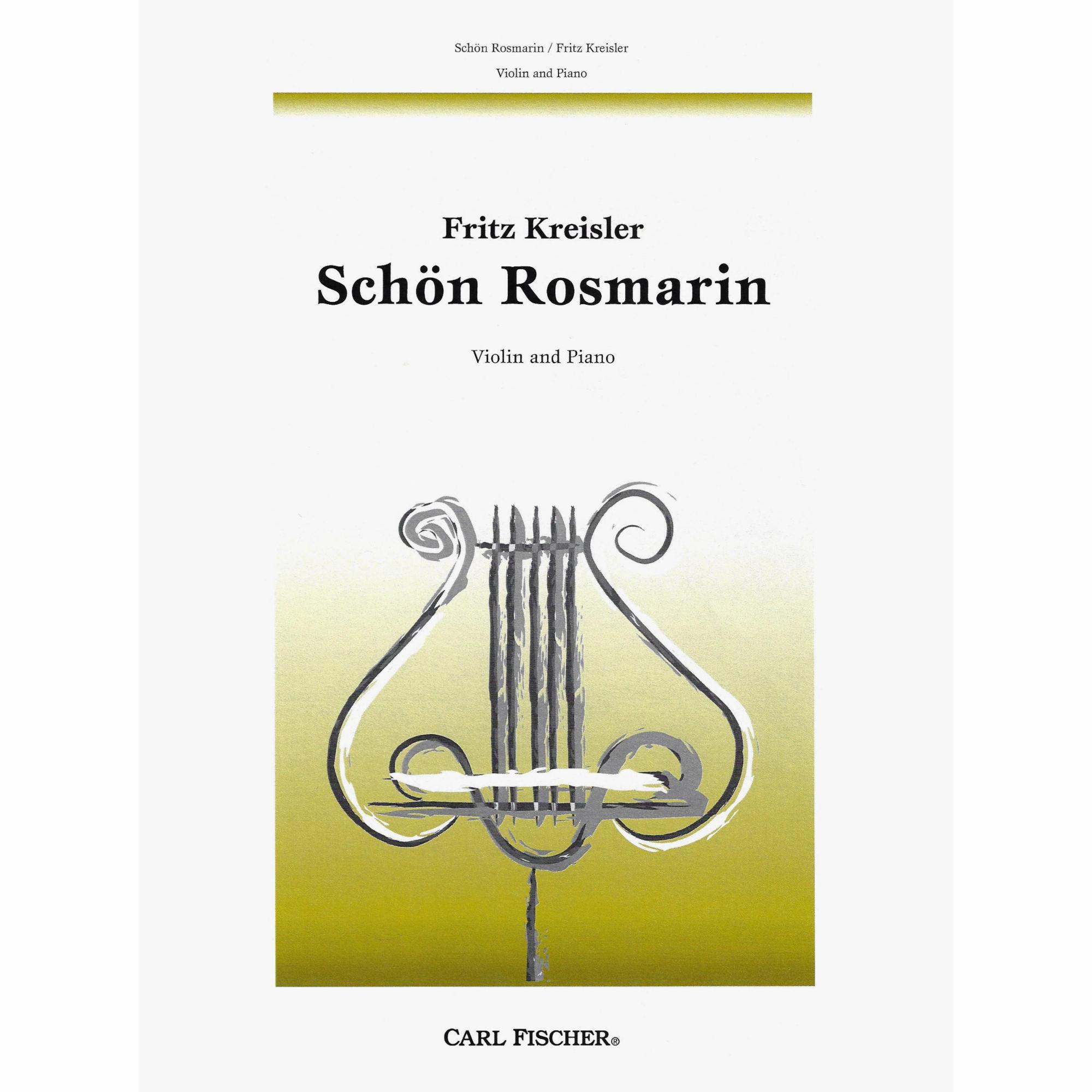 Kreisler -- Schon Rosmarin for Violin and Piano