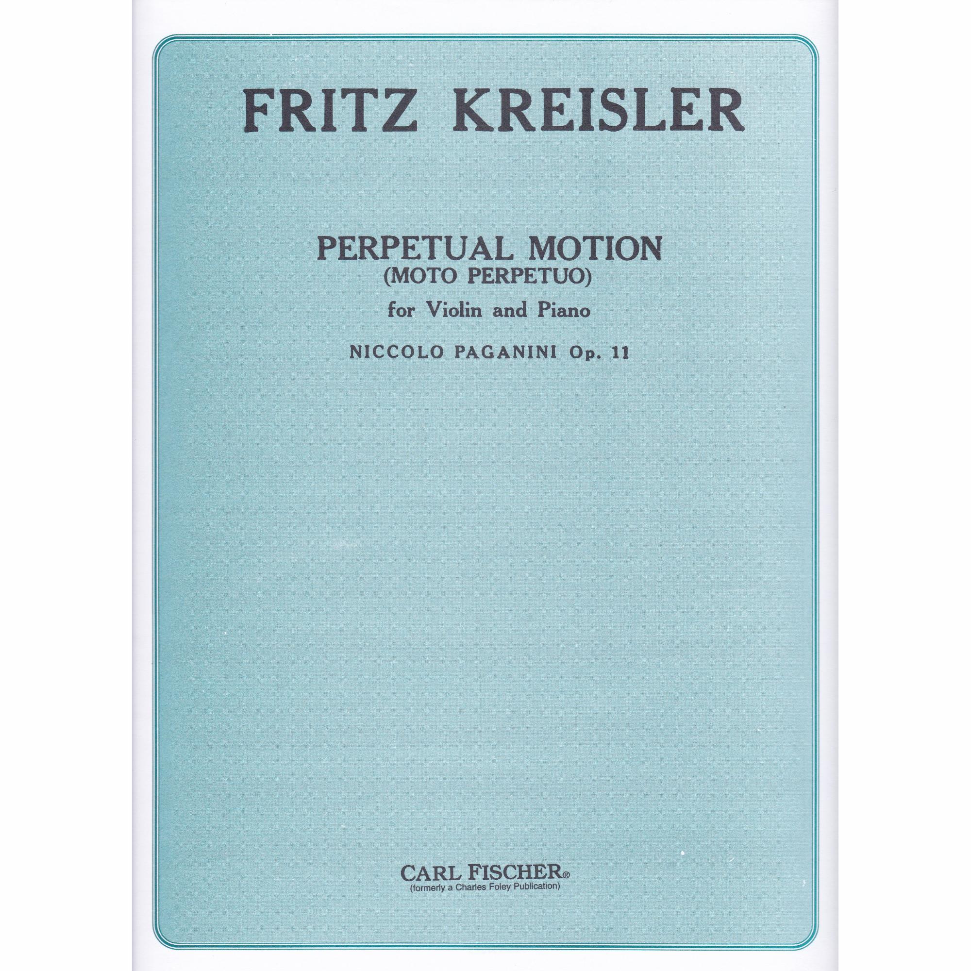 Moto Perpetuo for Violin and Piano, Op. 11