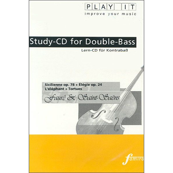 Sicilienne Op. 78/Elegie, Op. 24/L'Elephant/Tortues for String Bass