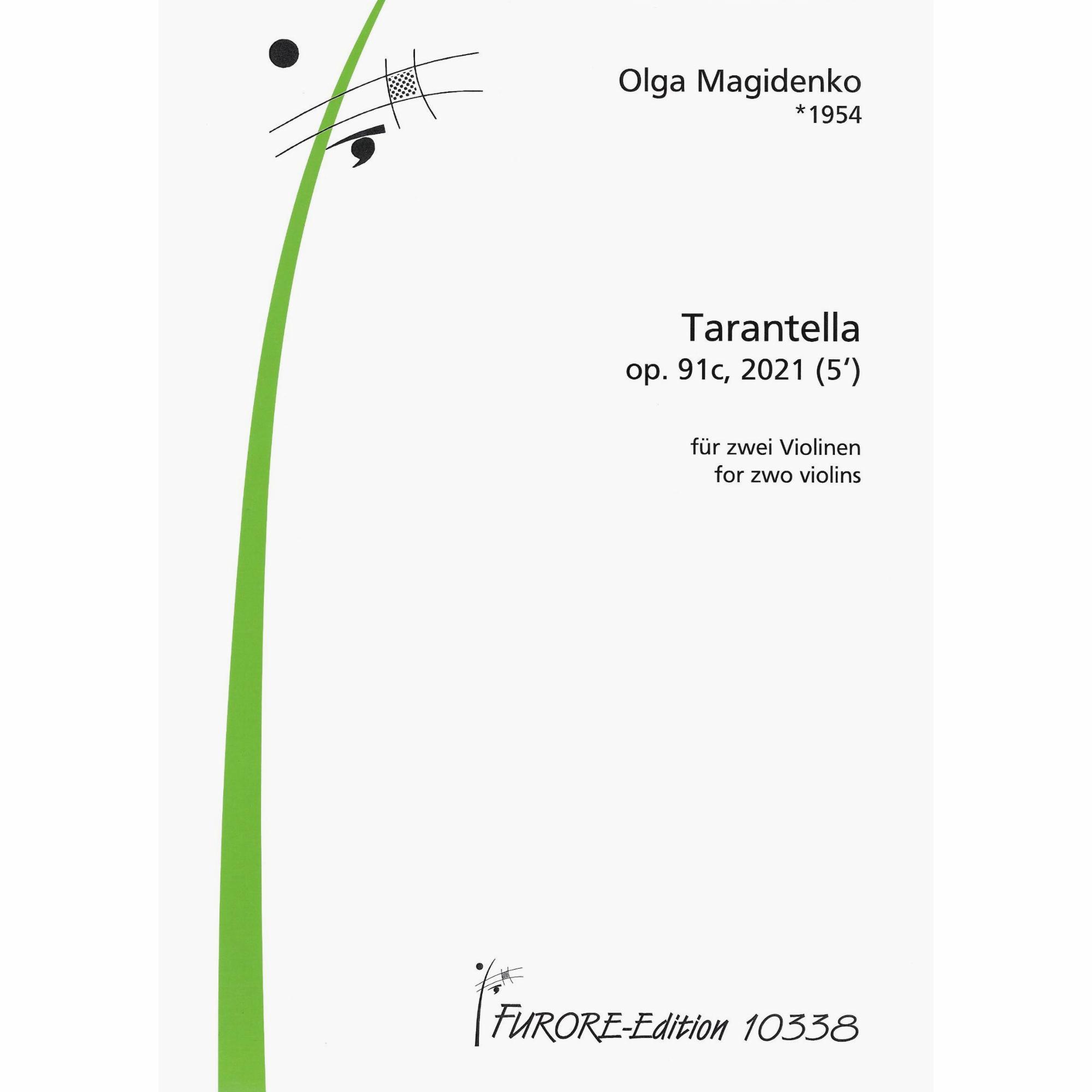 Magidenko -- Tarantella, Op. 91a for Two Violins