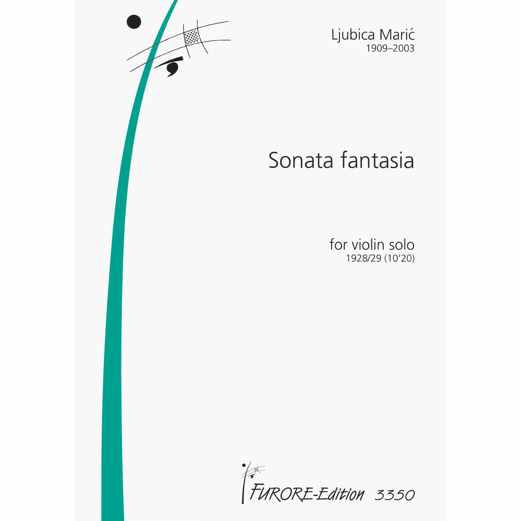 Maric -- Sonata fantasia for Solo Violin