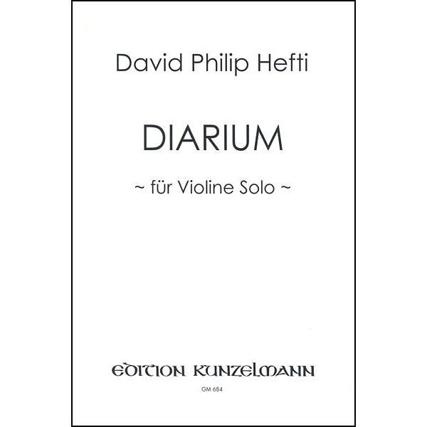 Diarium for Violin Solo