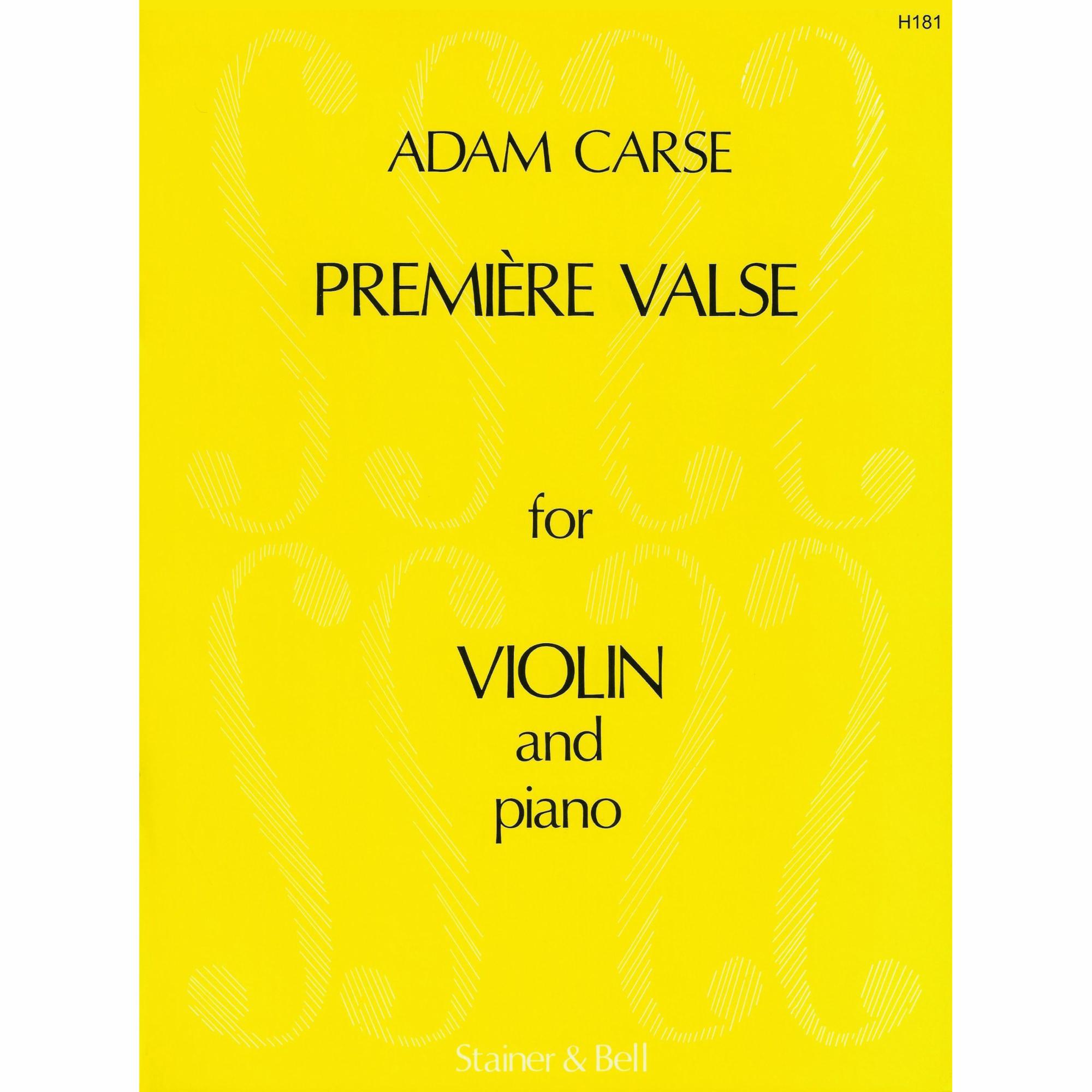 Carse -- Premiere Valse for Violin and Piano