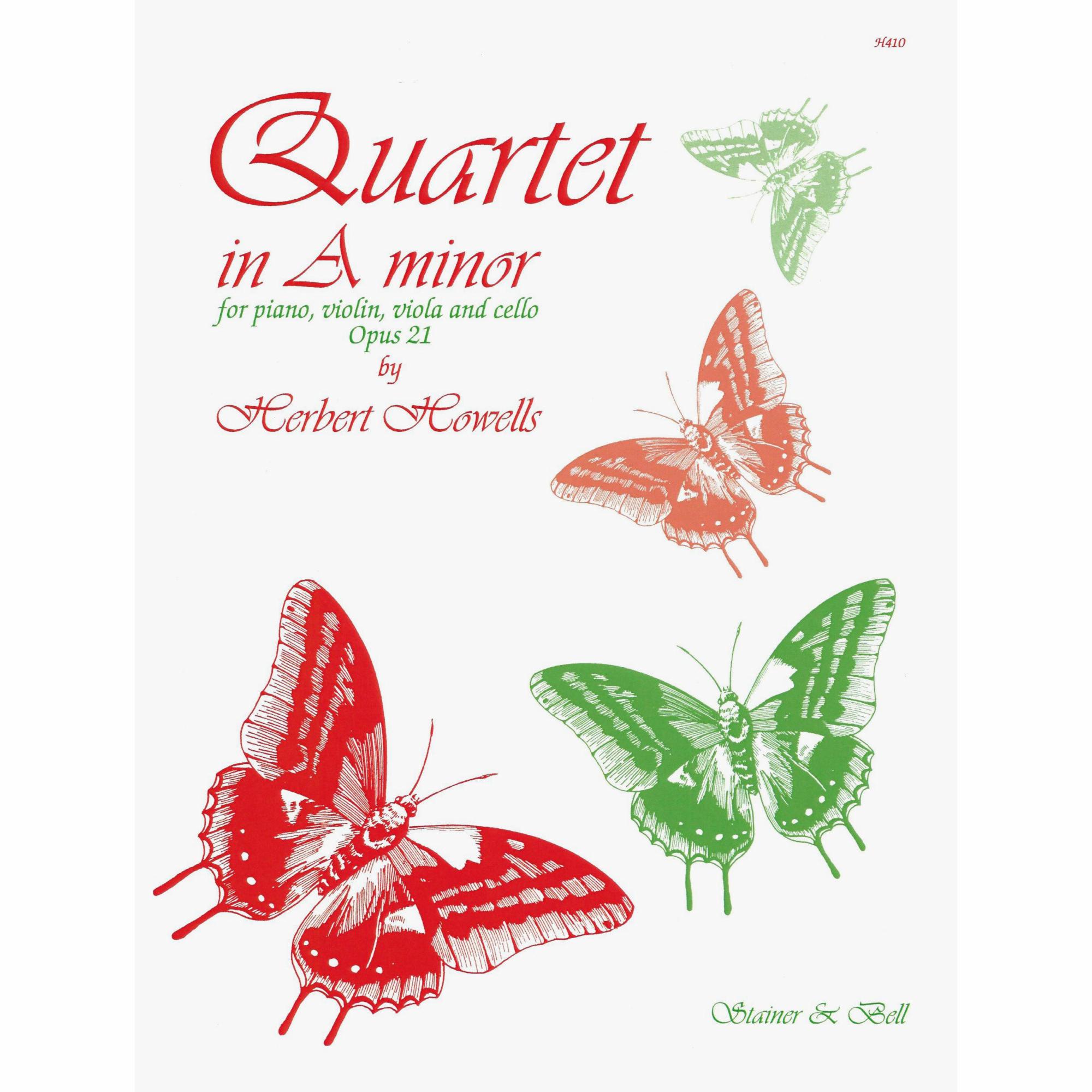 Howells -- Quartet in A Minor, Op. 21 for Violin, Viola, Cello, and Piano
