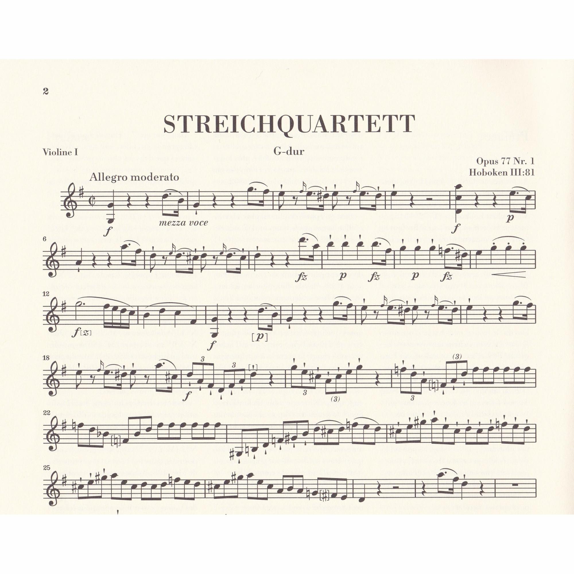String Quartets, Opp. 77 and 103