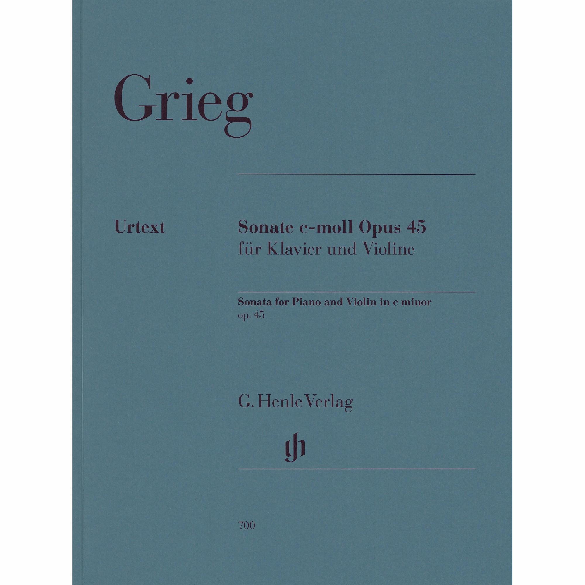 Grieg -- Sonata in C Minor, Op. 45 for Violin and Piano