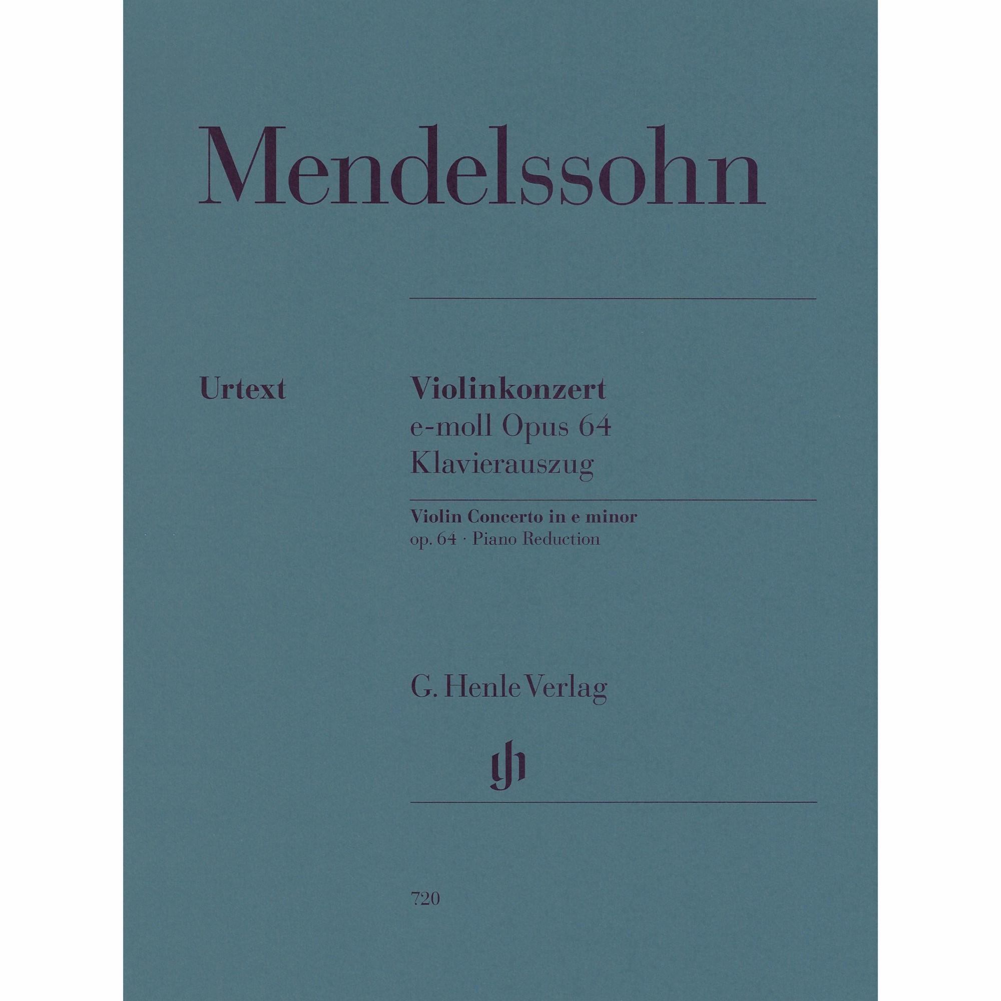 Mendelssohn -- Concerto in E Minor, Op. 64 for Violin and Piano