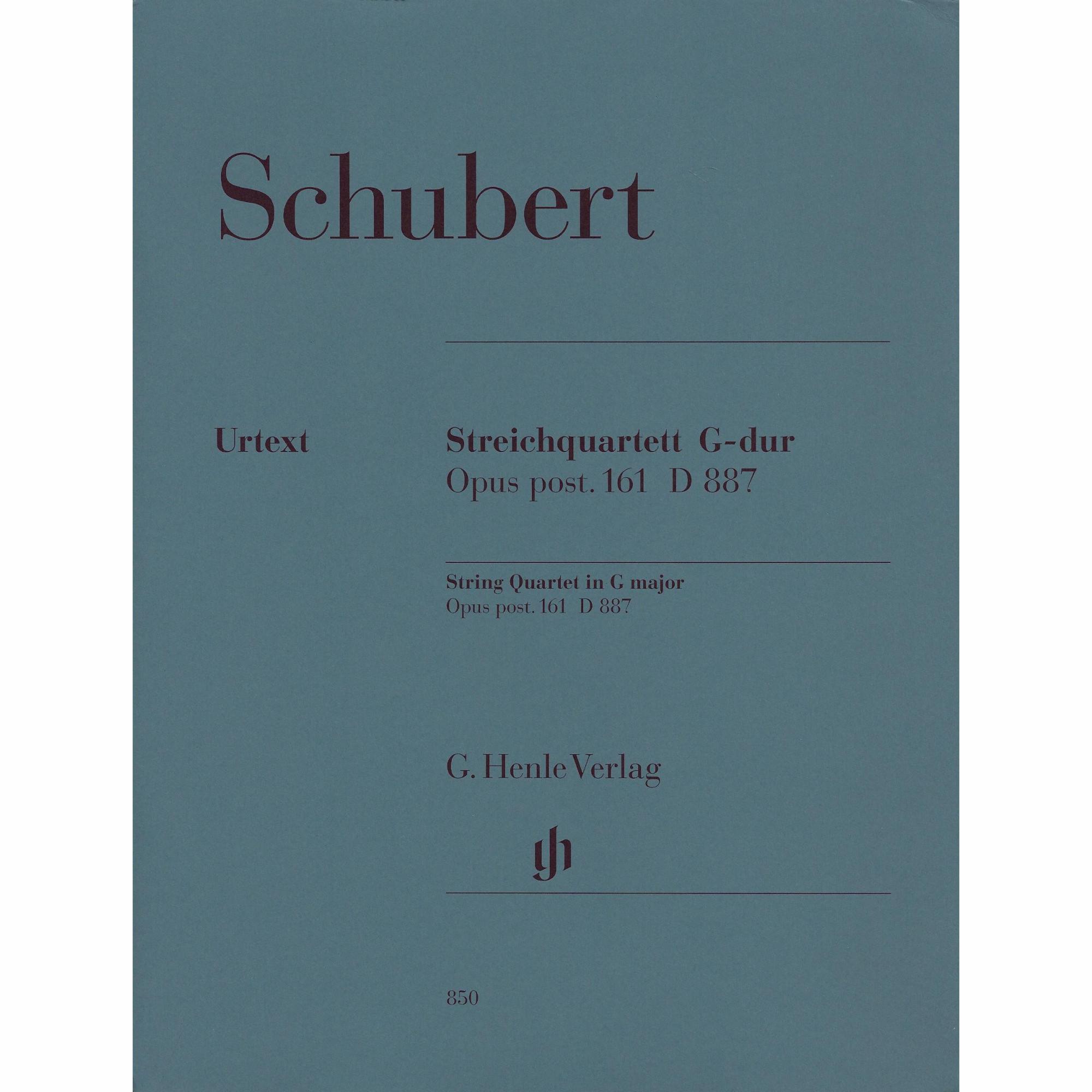 Schubert -- String Quartet in G Major, D. 887