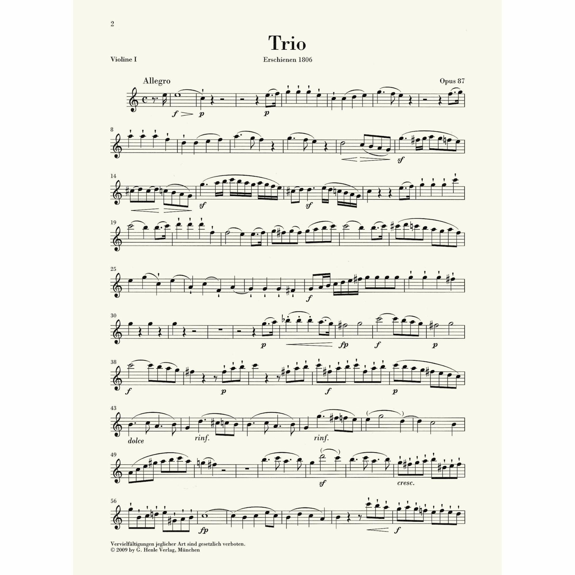 Sample: Violin I (Pg. 2)