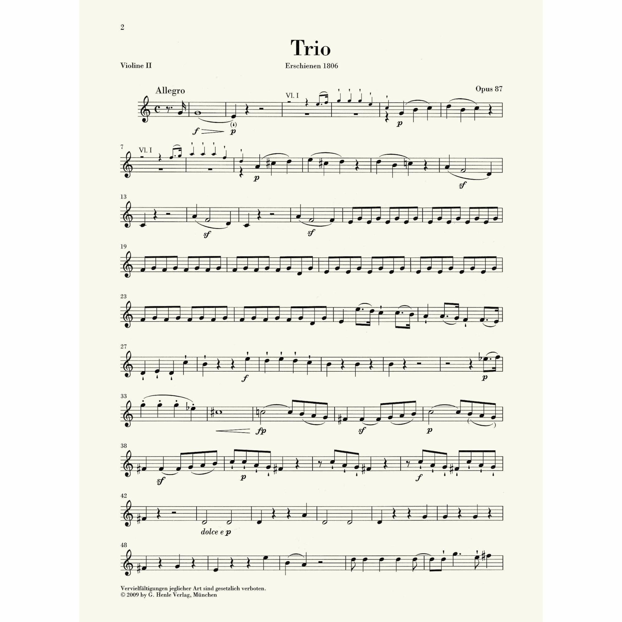 Sample: Violin II (Pg. 2)