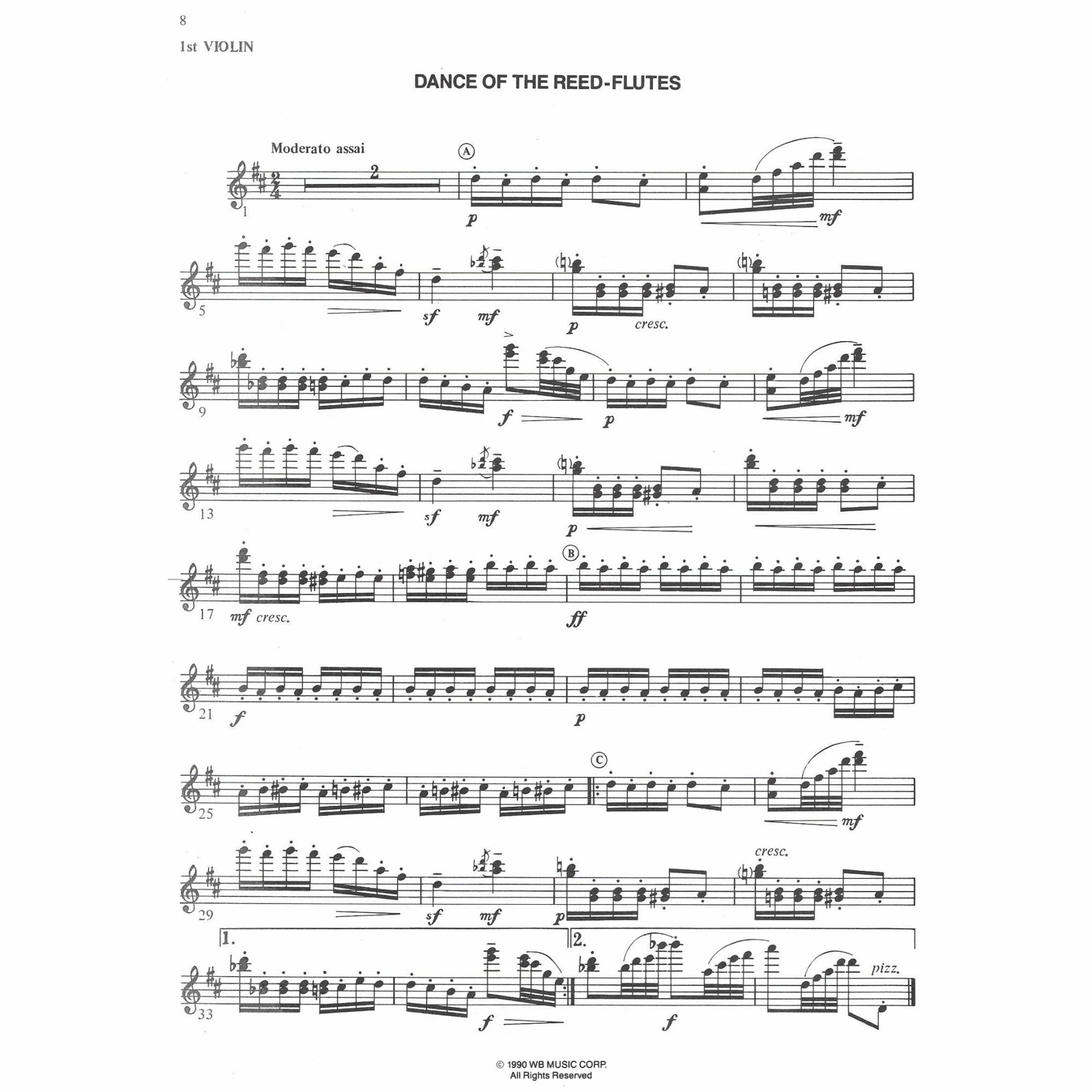 Sample: Violin I (Pg. 8)