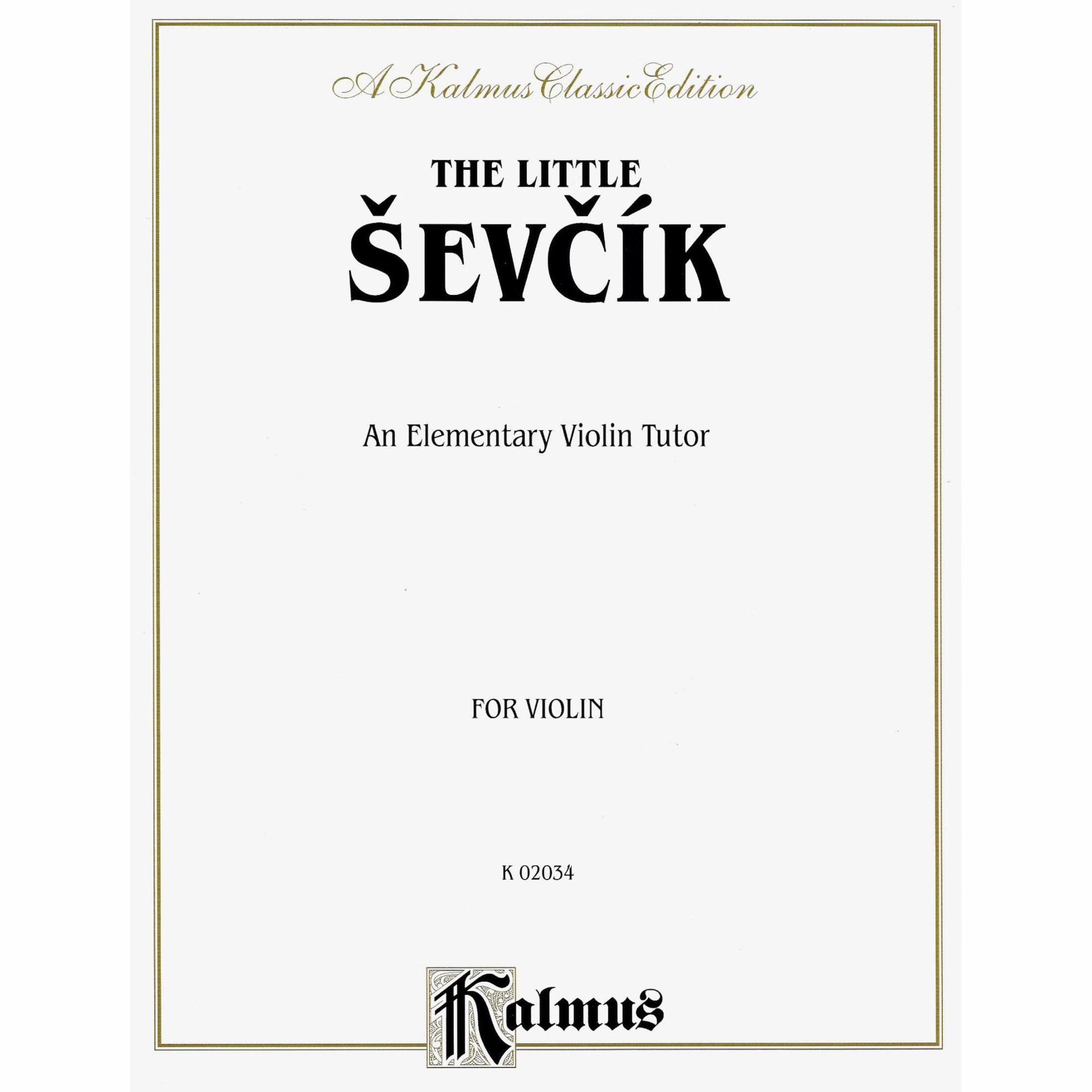 The Little Sevcik for Violin