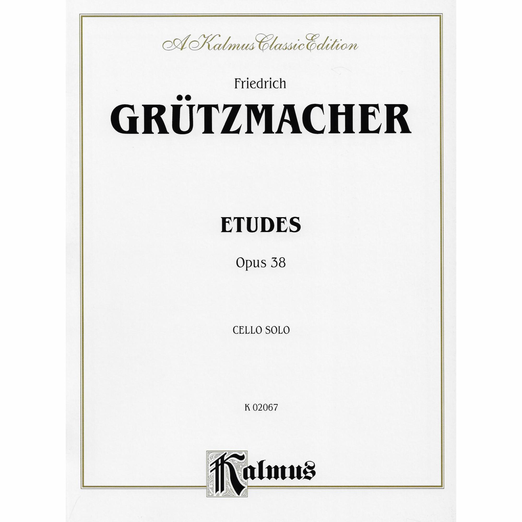 Gruetzmacher -- Etudes, Op. 38 for Cello