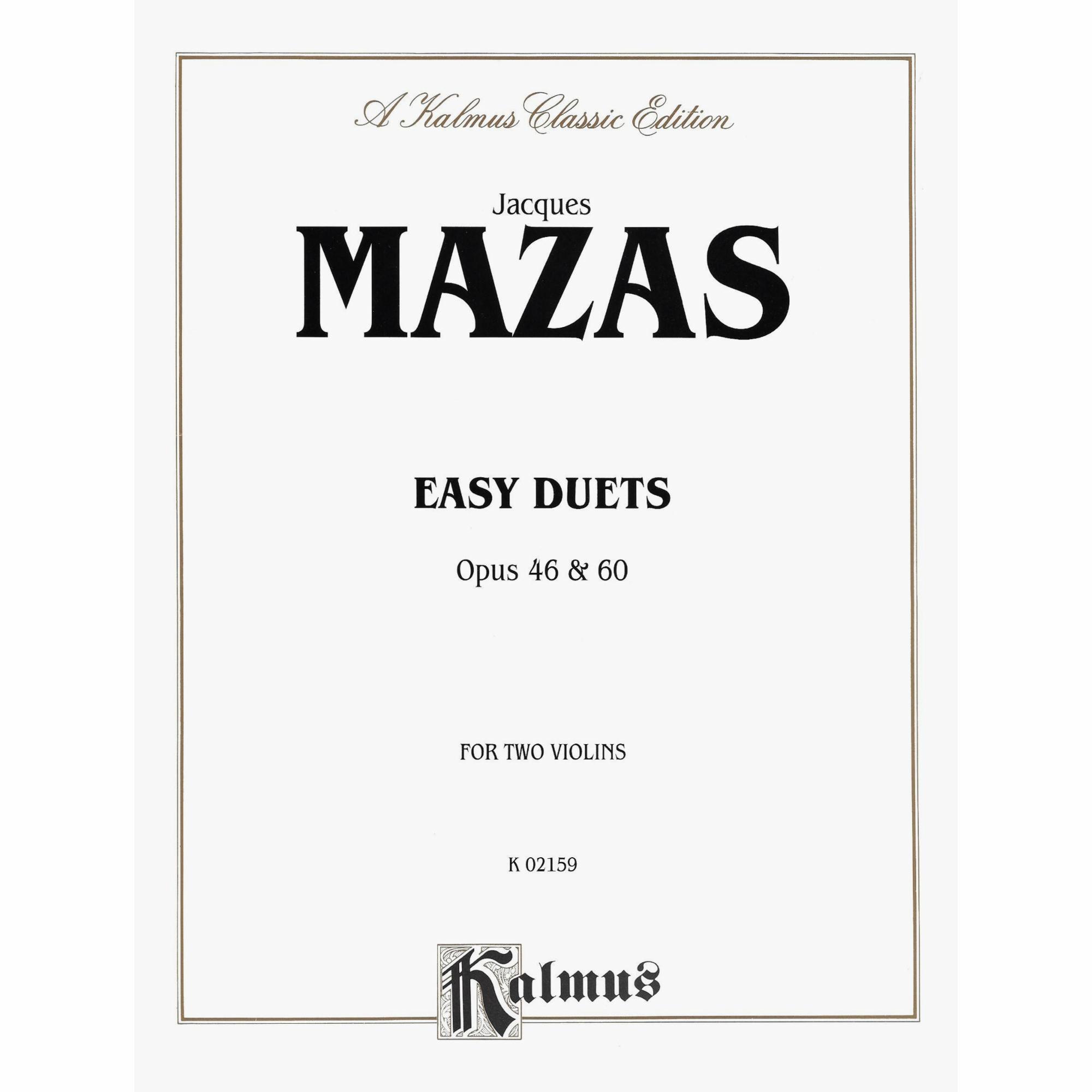 Mazas -- Easy Duets, Op. 46 & 60 for Two Violins