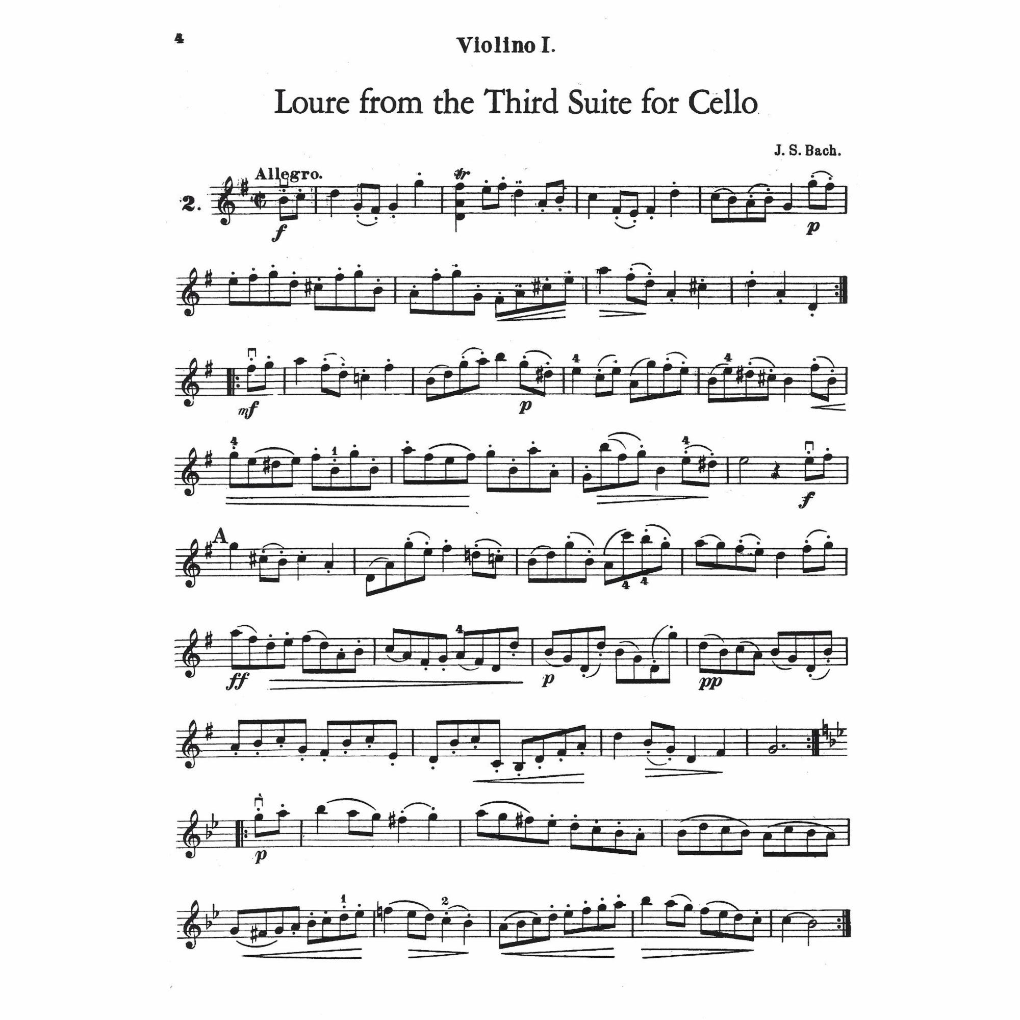 Sample: Vol. 2, Violin I (Pg. 4)