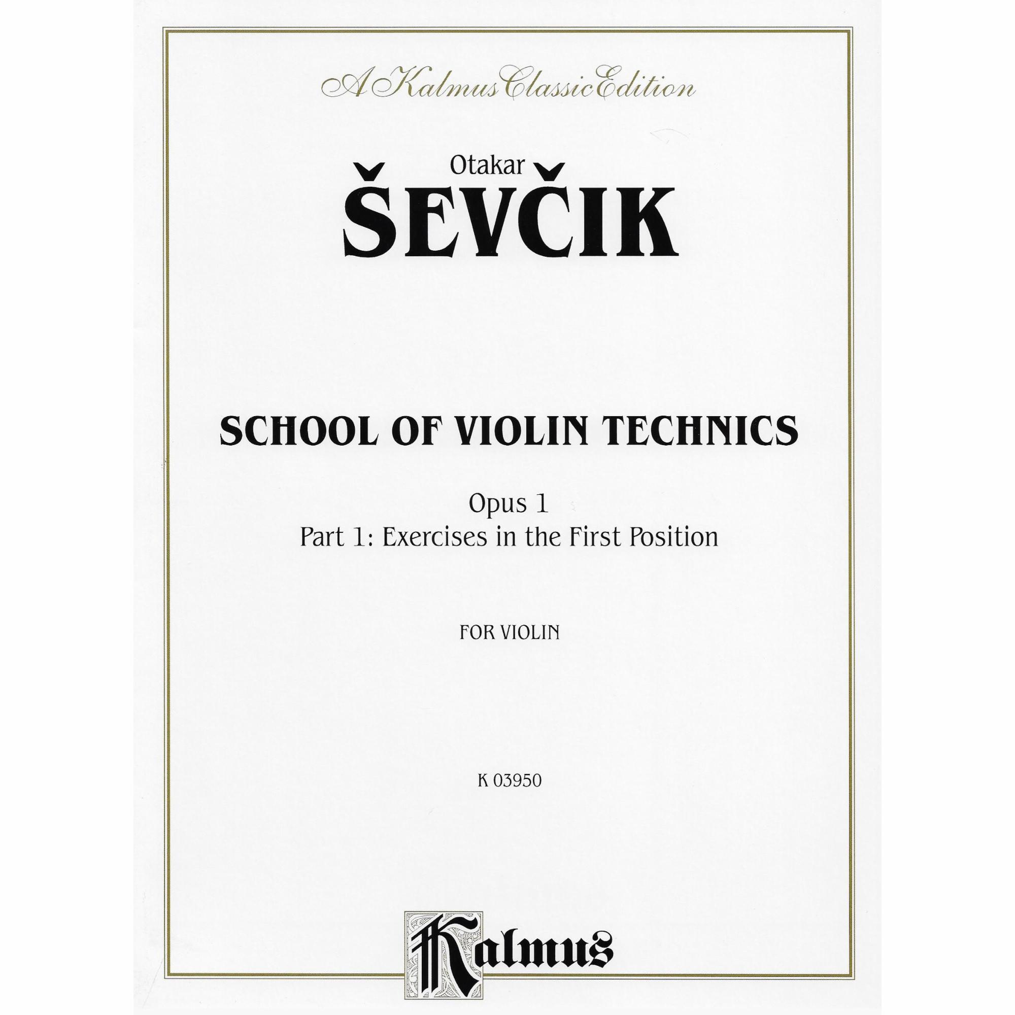 Sevcik -- School of Violin Technics, Op. 1, Part 1 for Violin