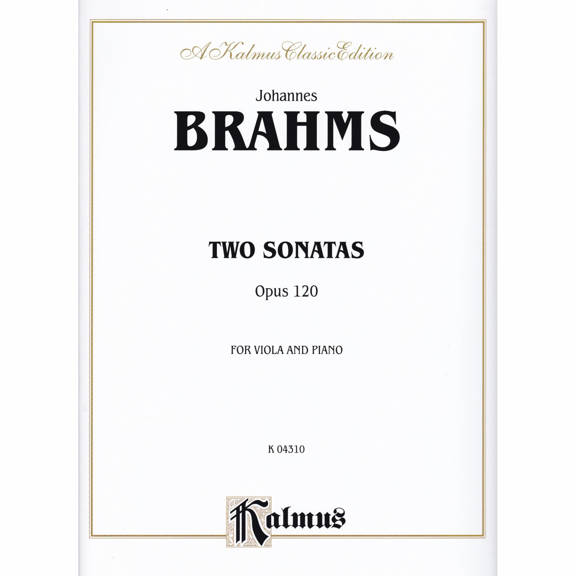 Two Viola Sonatas, Op. 120