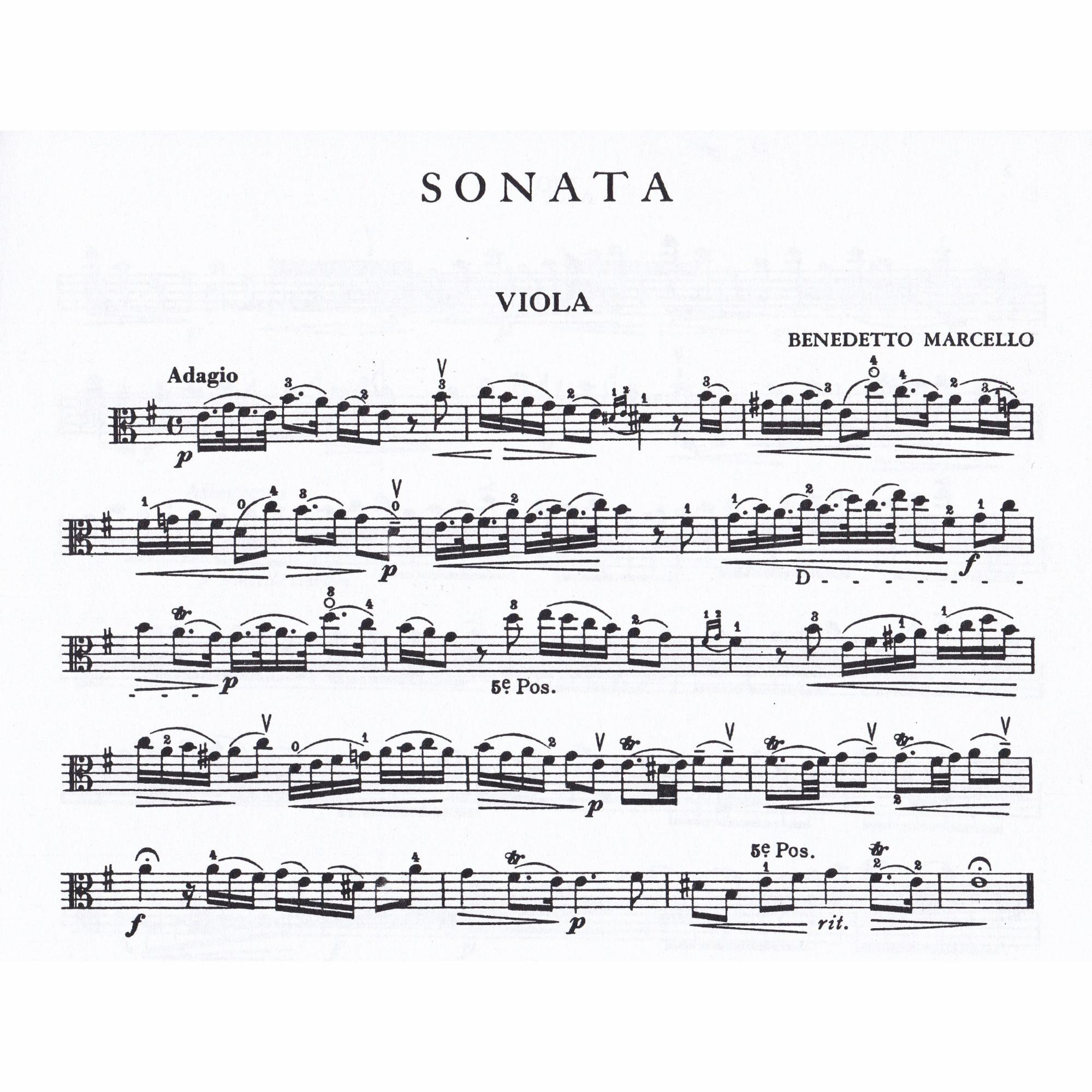 Viola Sonata in E Minor