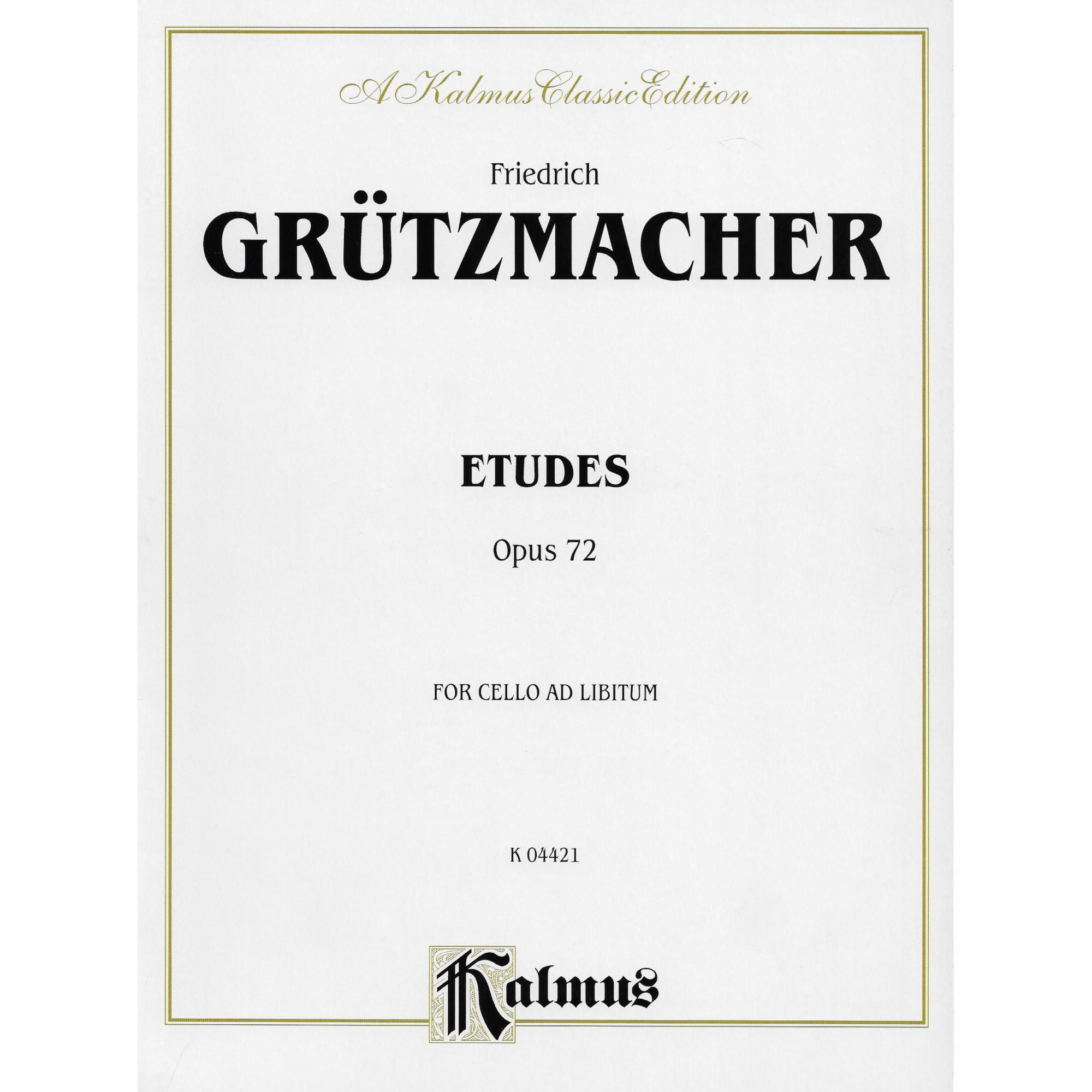 Gruetzmacher -- Etudes, Op. 72 for Two Cellos