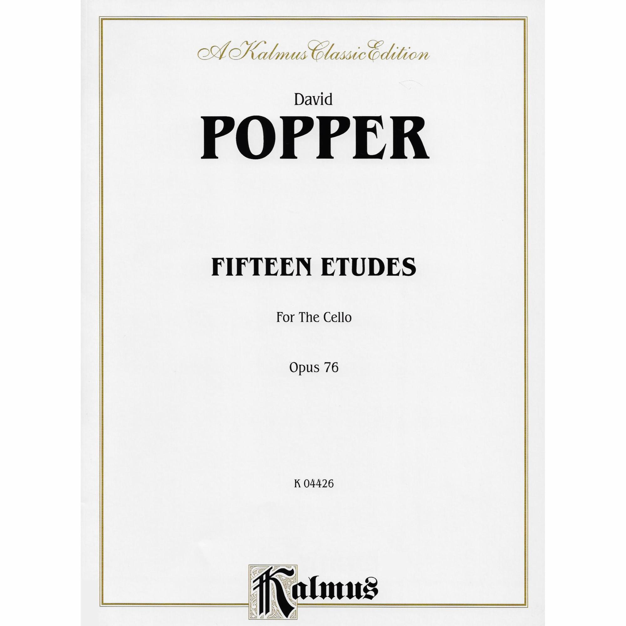 Popper -- Fifteen Etudes, Op. 76a for Two Cellos