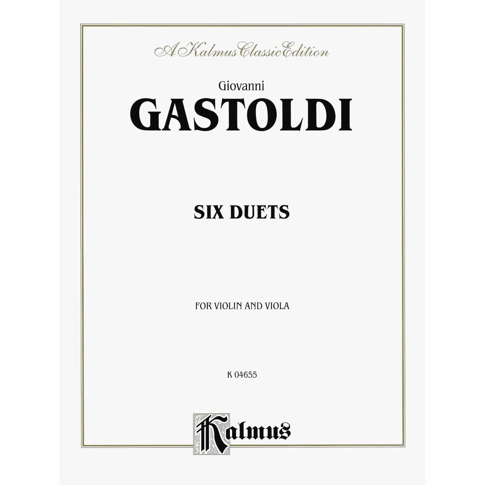 Gastoldi -- Dix Duets for Violin and Viola
