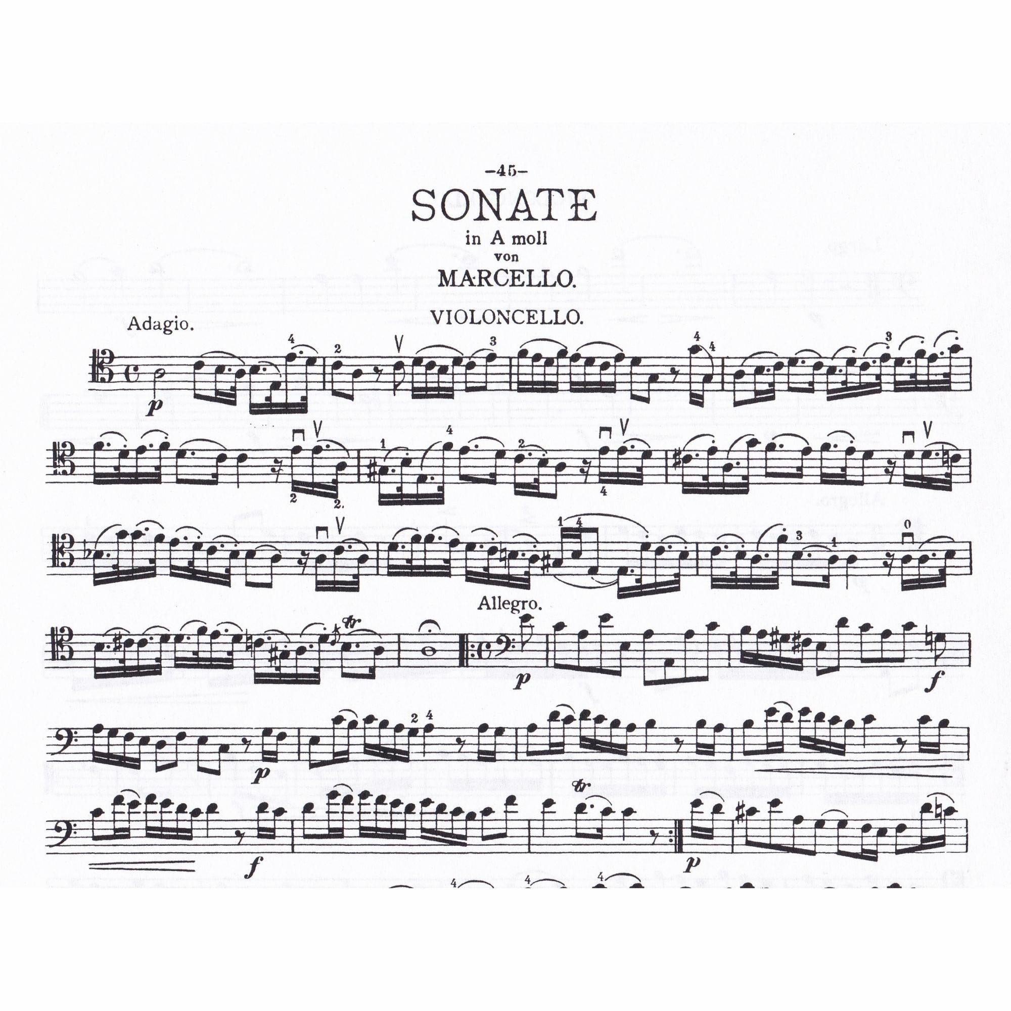 Cello Sonata in A Minor