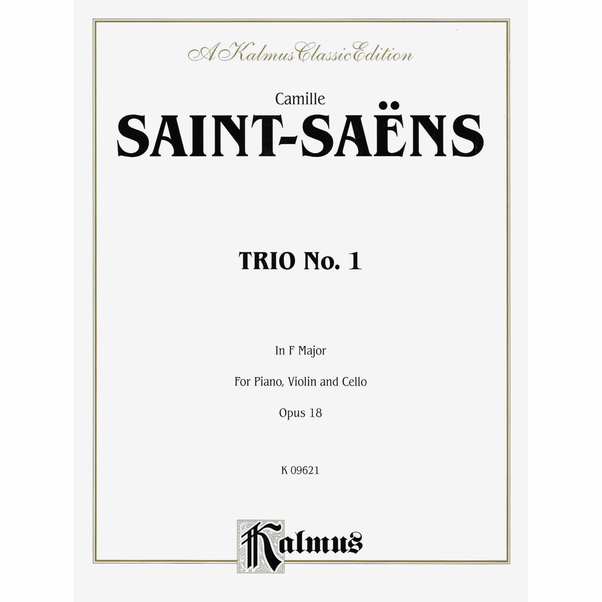 Saint-Saens -- Piano Trio No. 1 in F Major, Op. 18