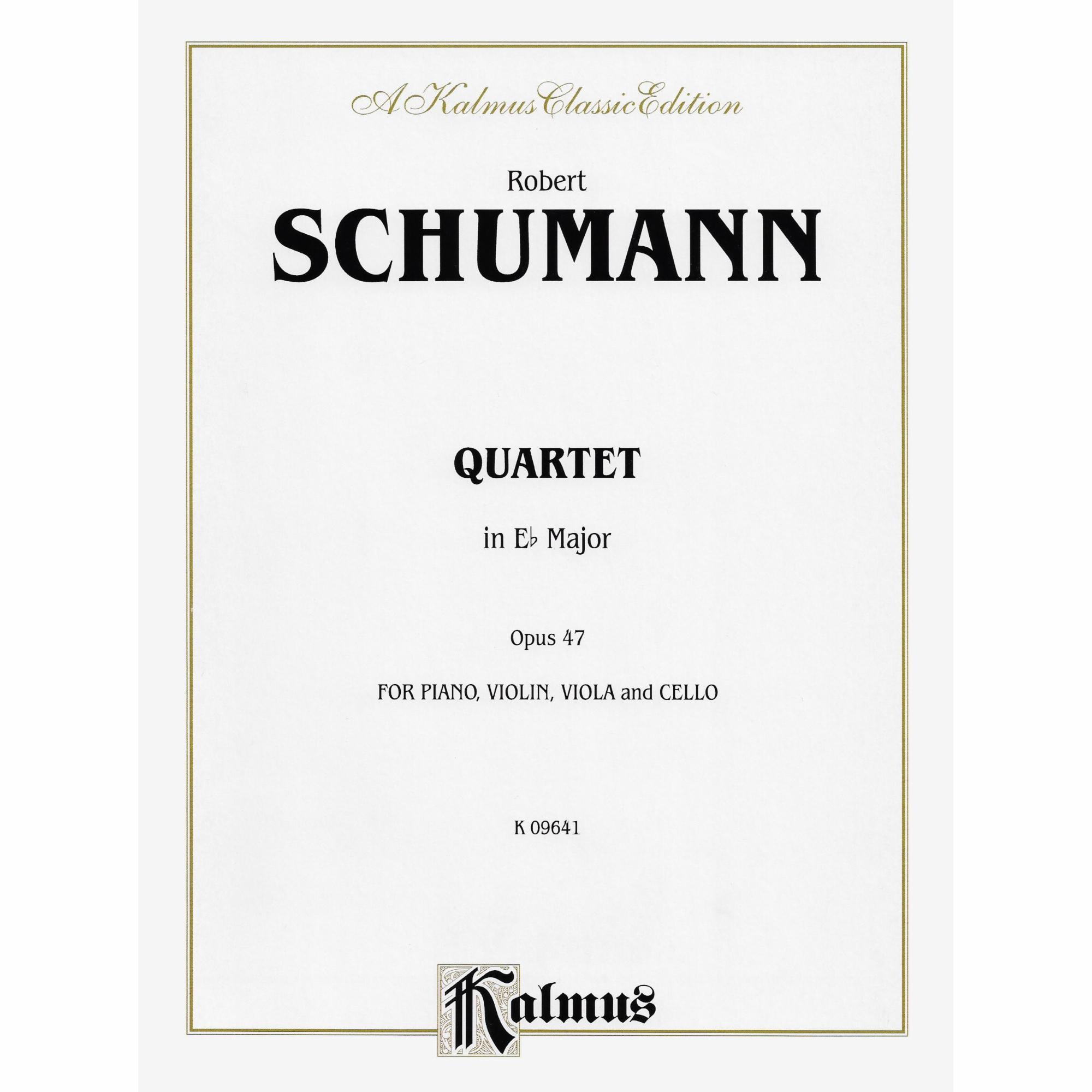 Schumann -- Piano Quartet in E-flat Major, Op. 47