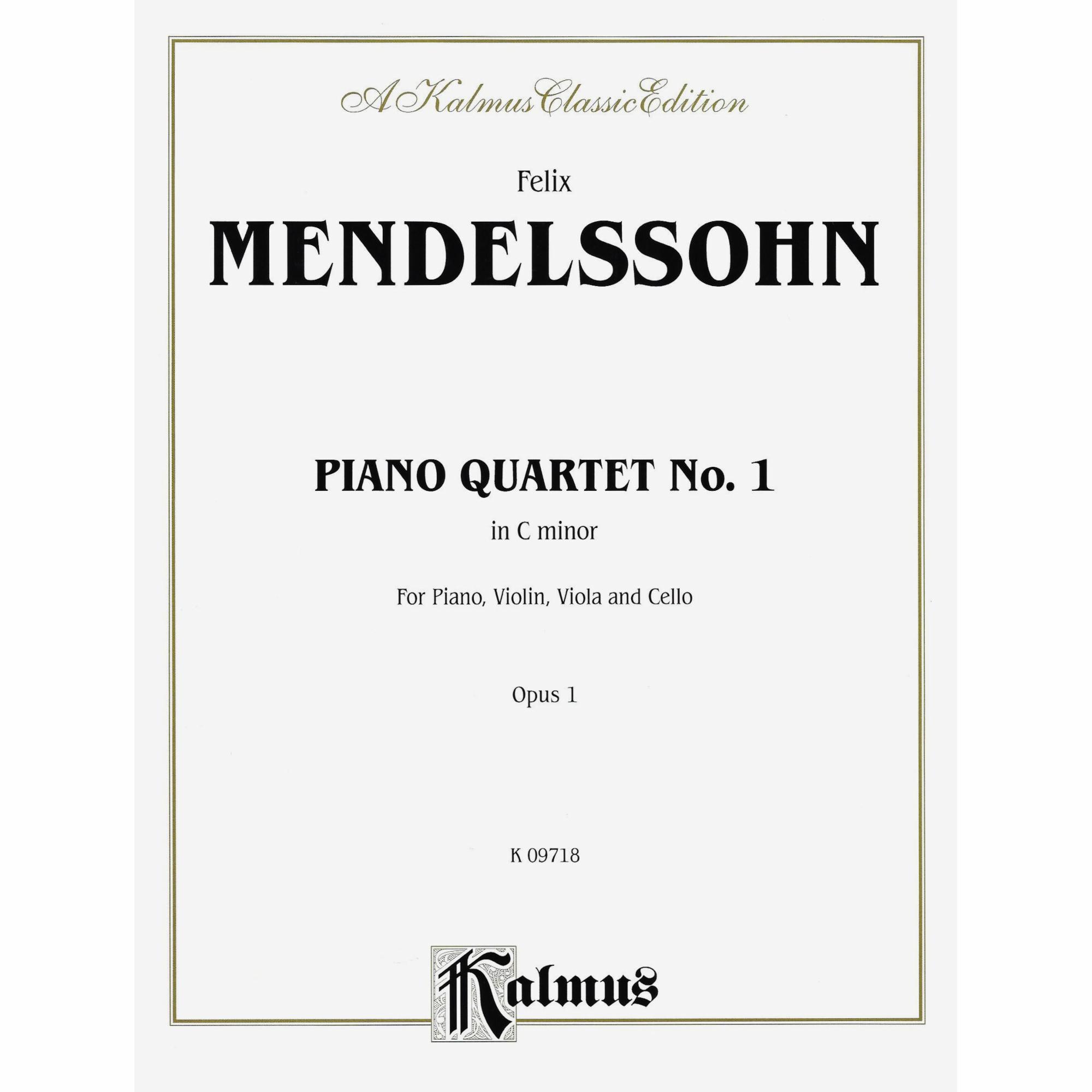 Mendelssohn -- Piano Quartet No. 1 in C Minor, Op. 1