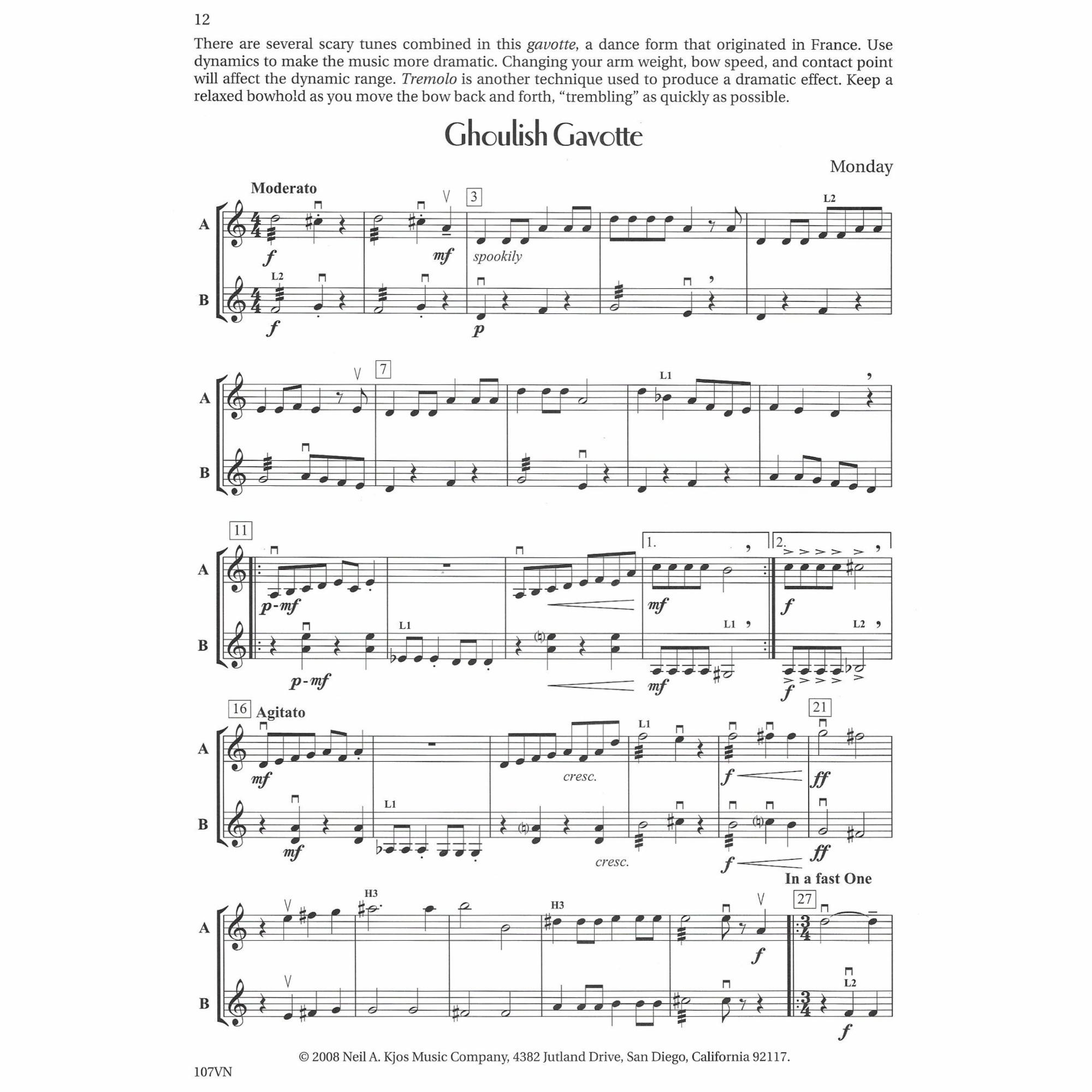 Sample: Violin (Pg. 12)