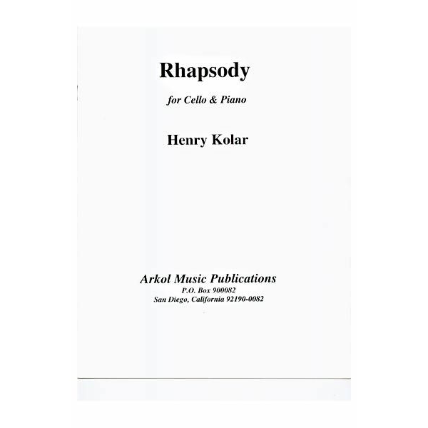 Rhapsody for Cello and Piano