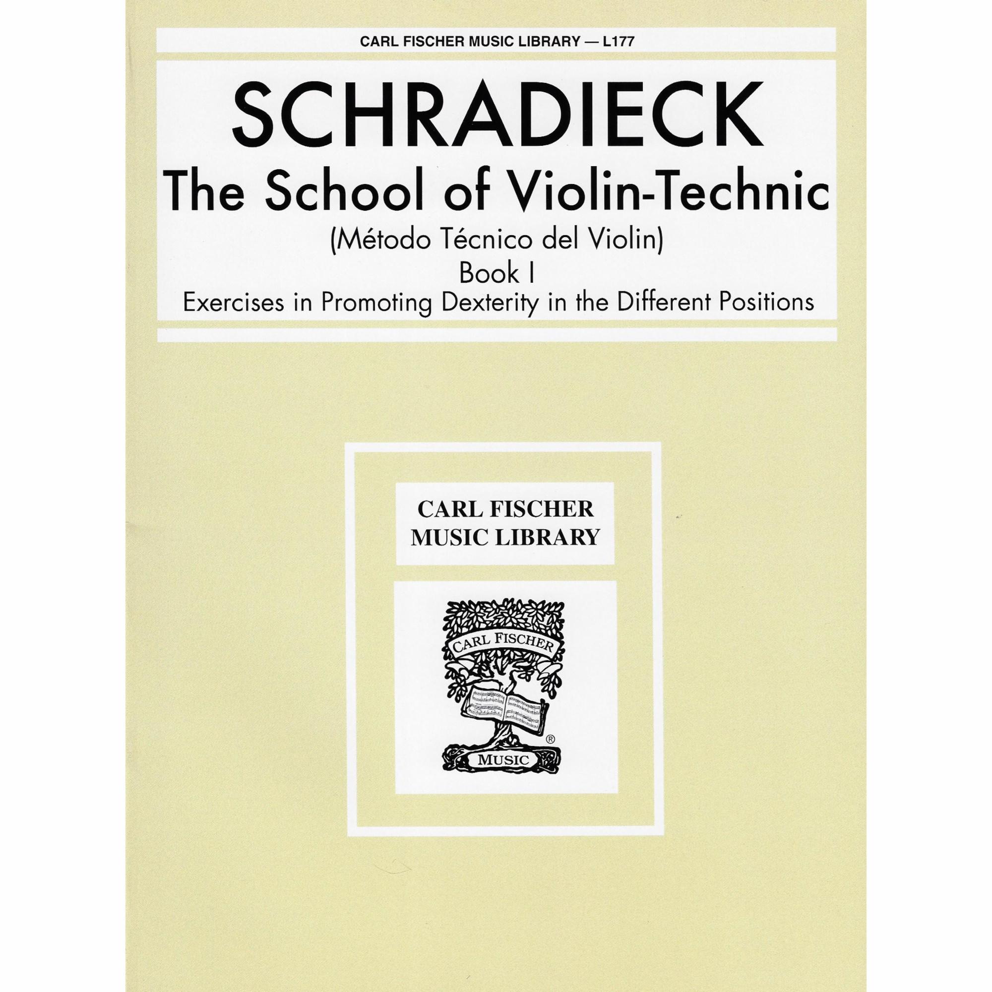 Schradieck -- The School of Violin-Technic, Books 1-2