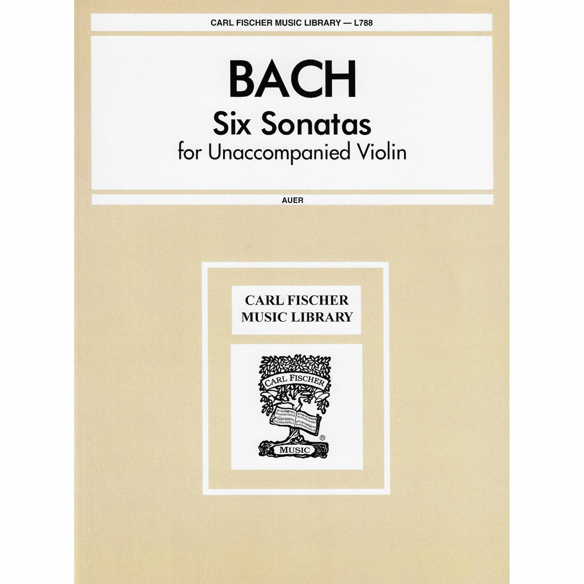 Bach -- Six Sonatas for Solo Violin