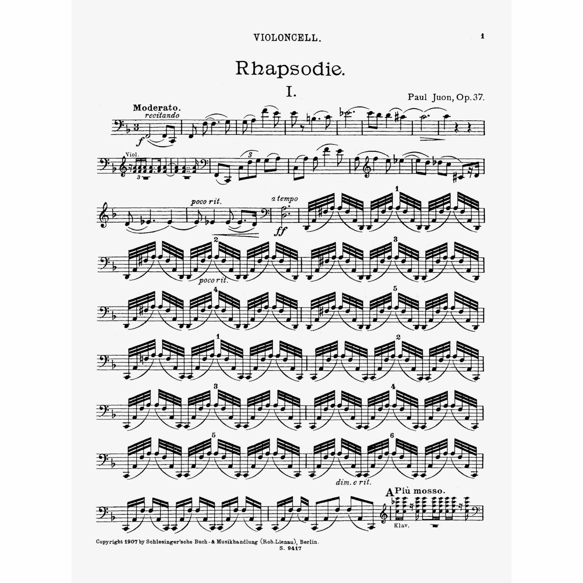 Sample: Cello (Pg. 1)