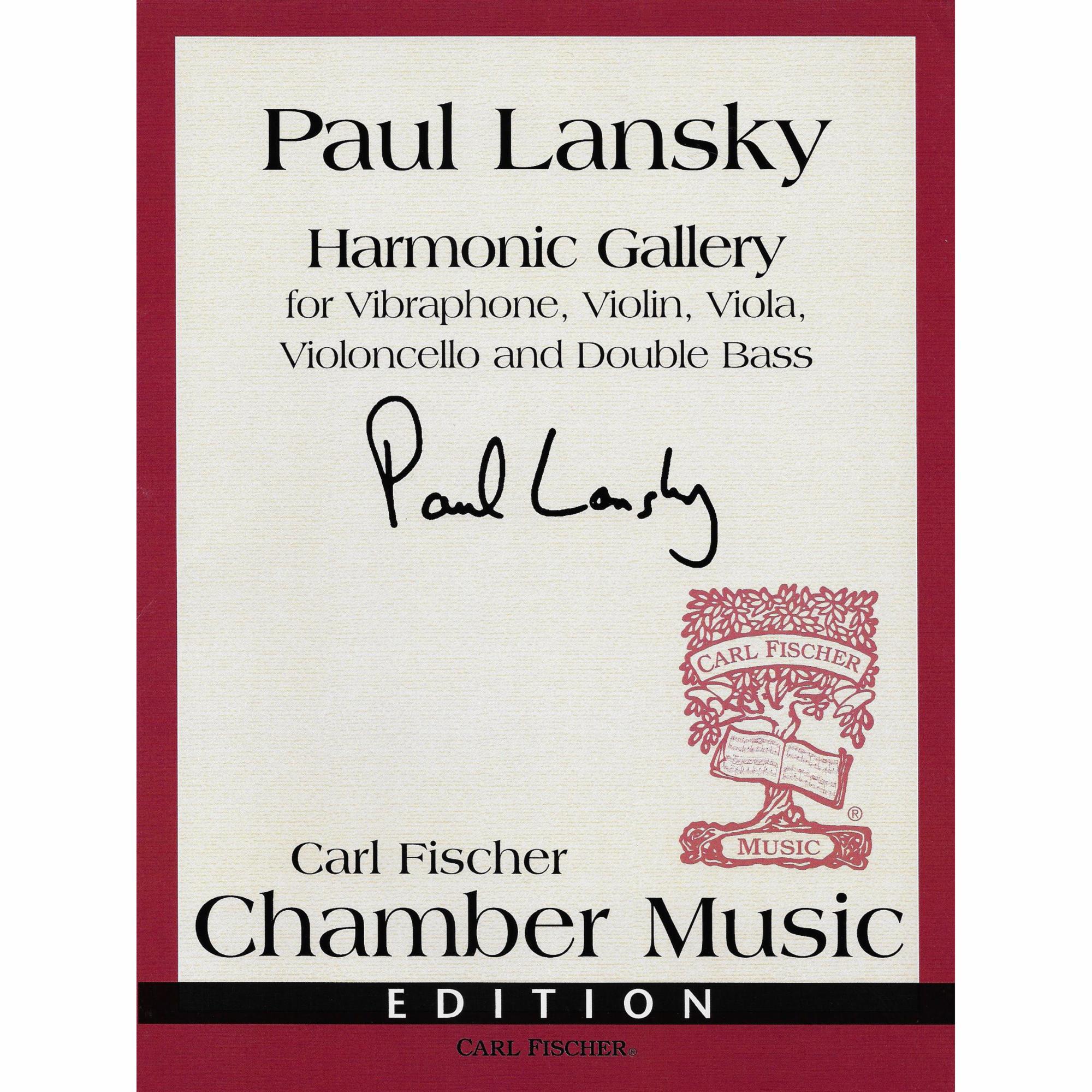 Lansky -- Harmonic Gallery for Vibraphone, Violin, Viola, Cello, and Bass 