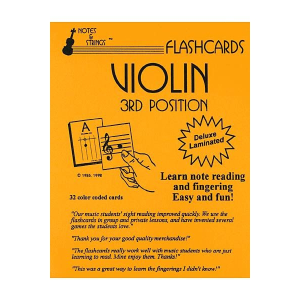 Flashcards: Violin 3rd Position