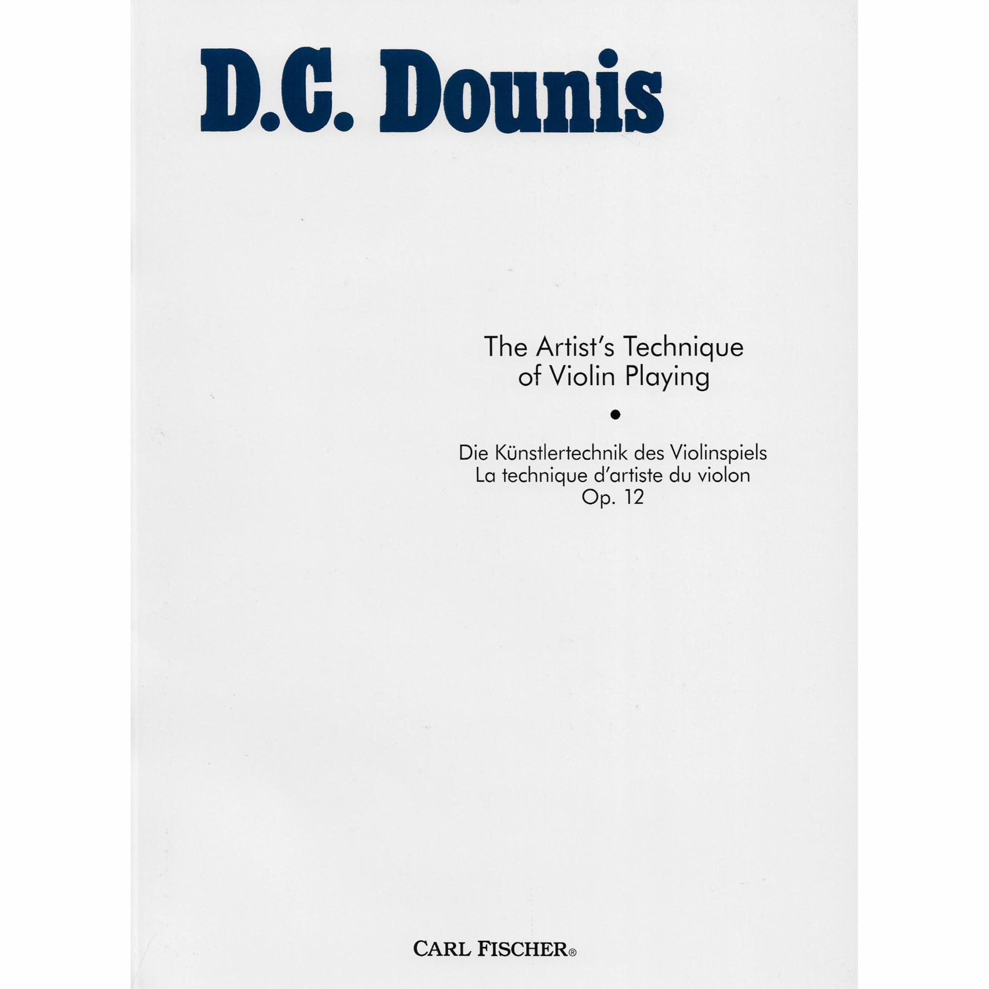 Dounis -- The Artist's Technique of Violin Playing, Op. 12