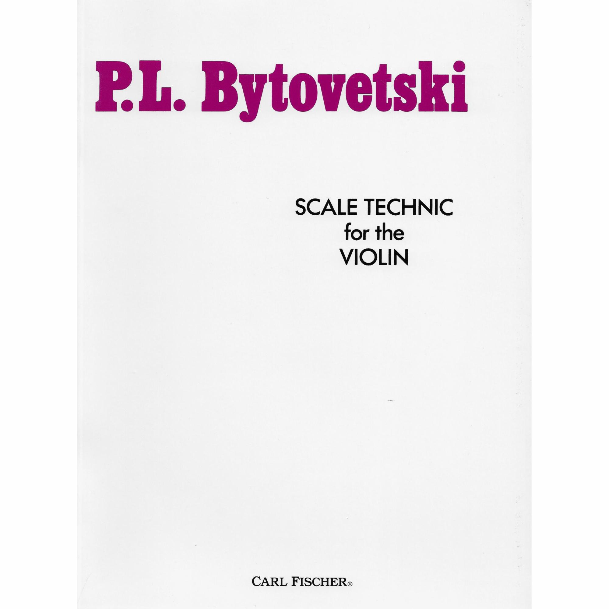 Bytovetski -- Scale Technic for the Violin