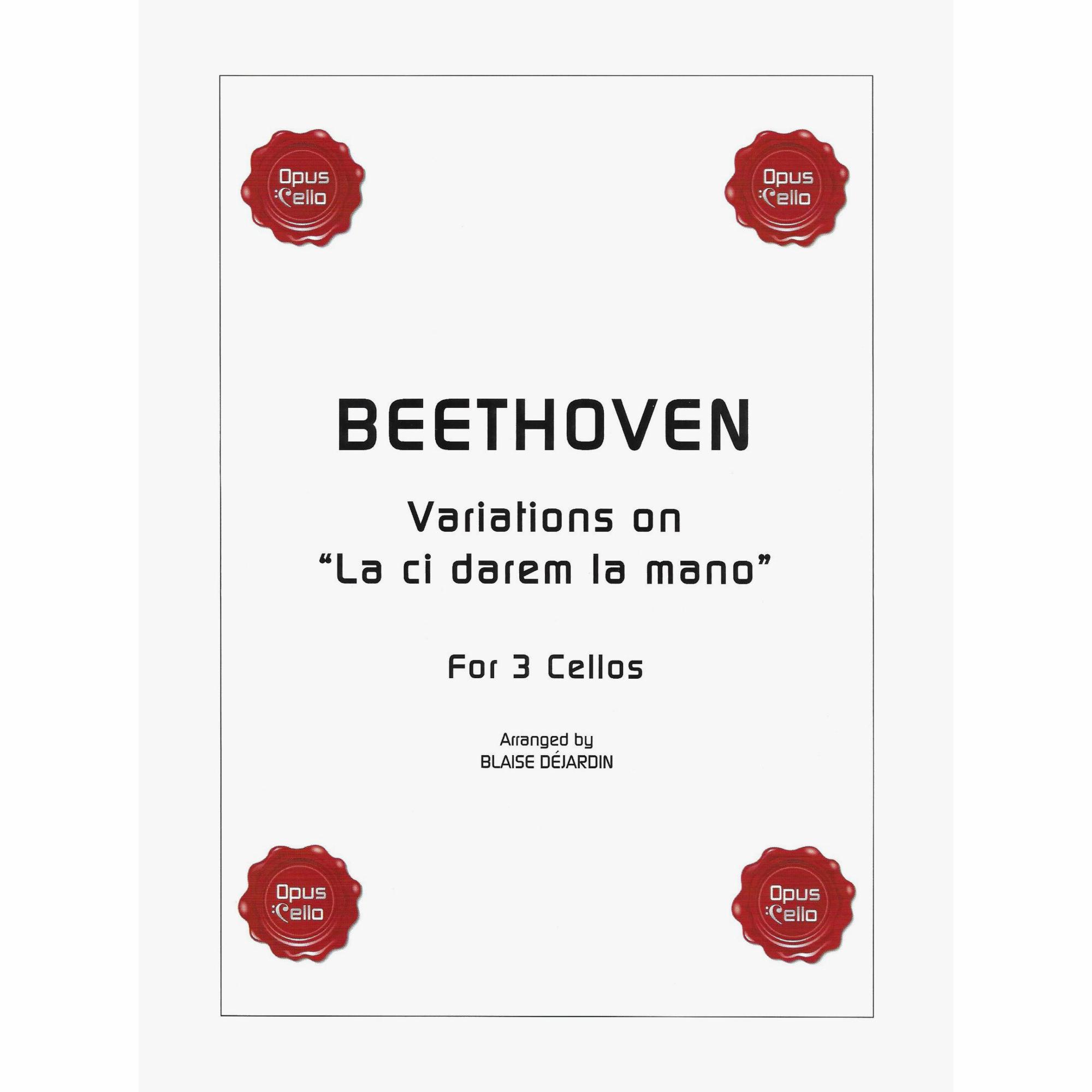 Beethoven -- Variations on La ci darem la mano for Three Cellos