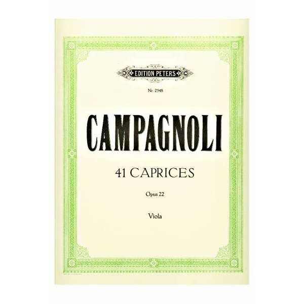 41 Caprices, Op.22 for Viola