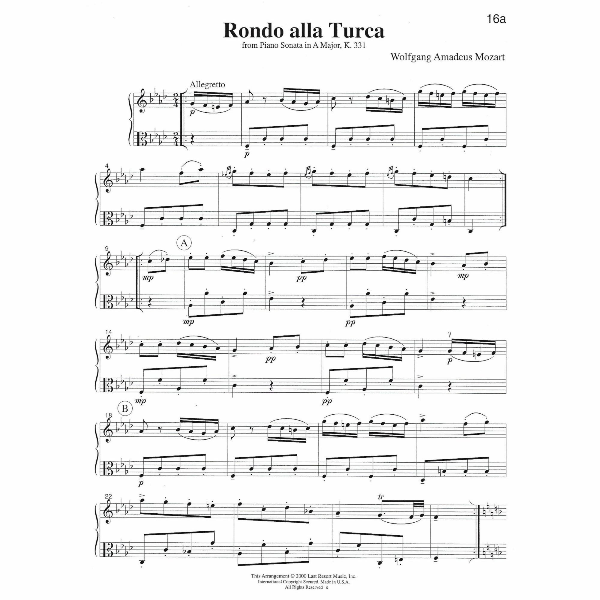 Sample: Violin and Viola (Pg. 16a)