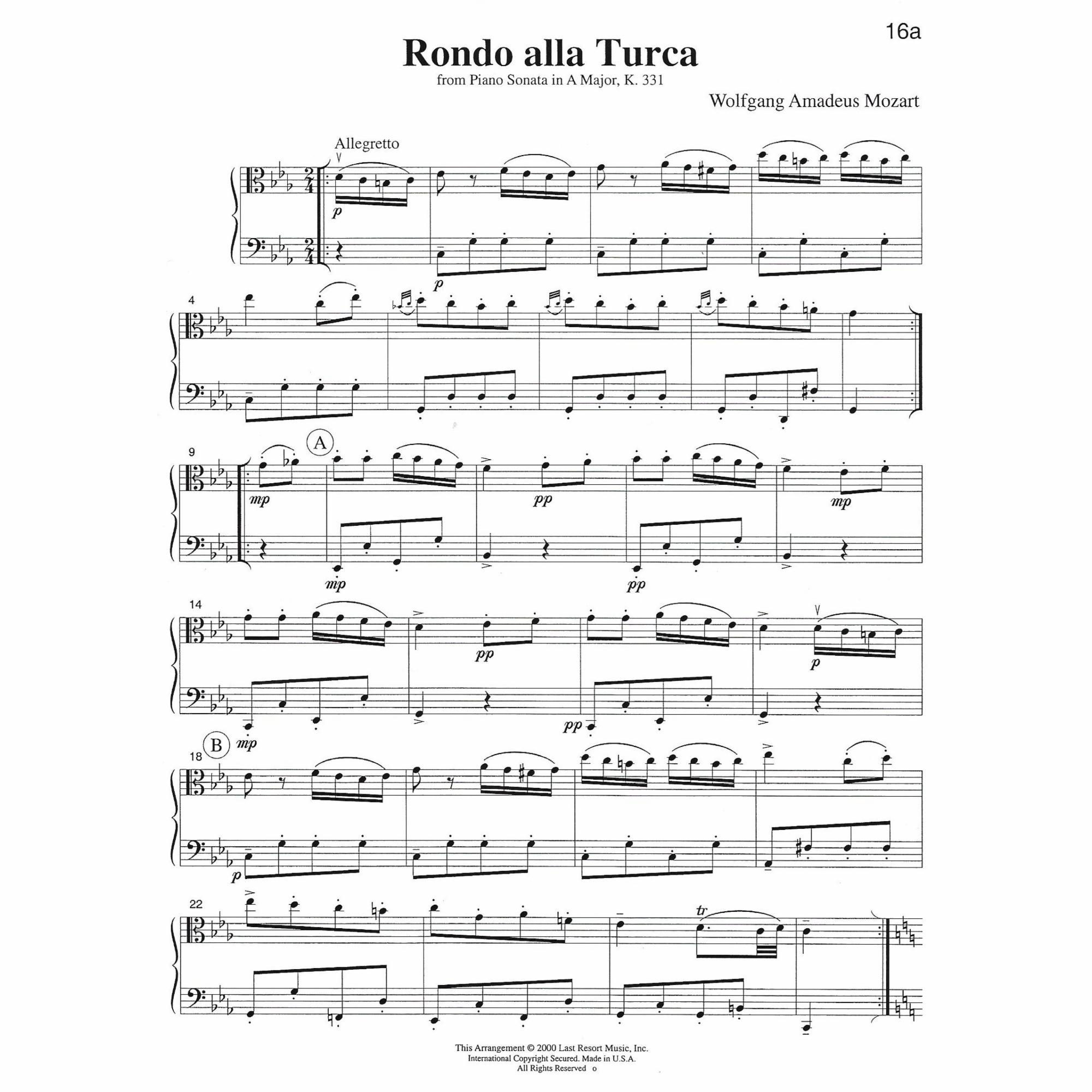 Sample: Viola and Cello (Pg. 16a)